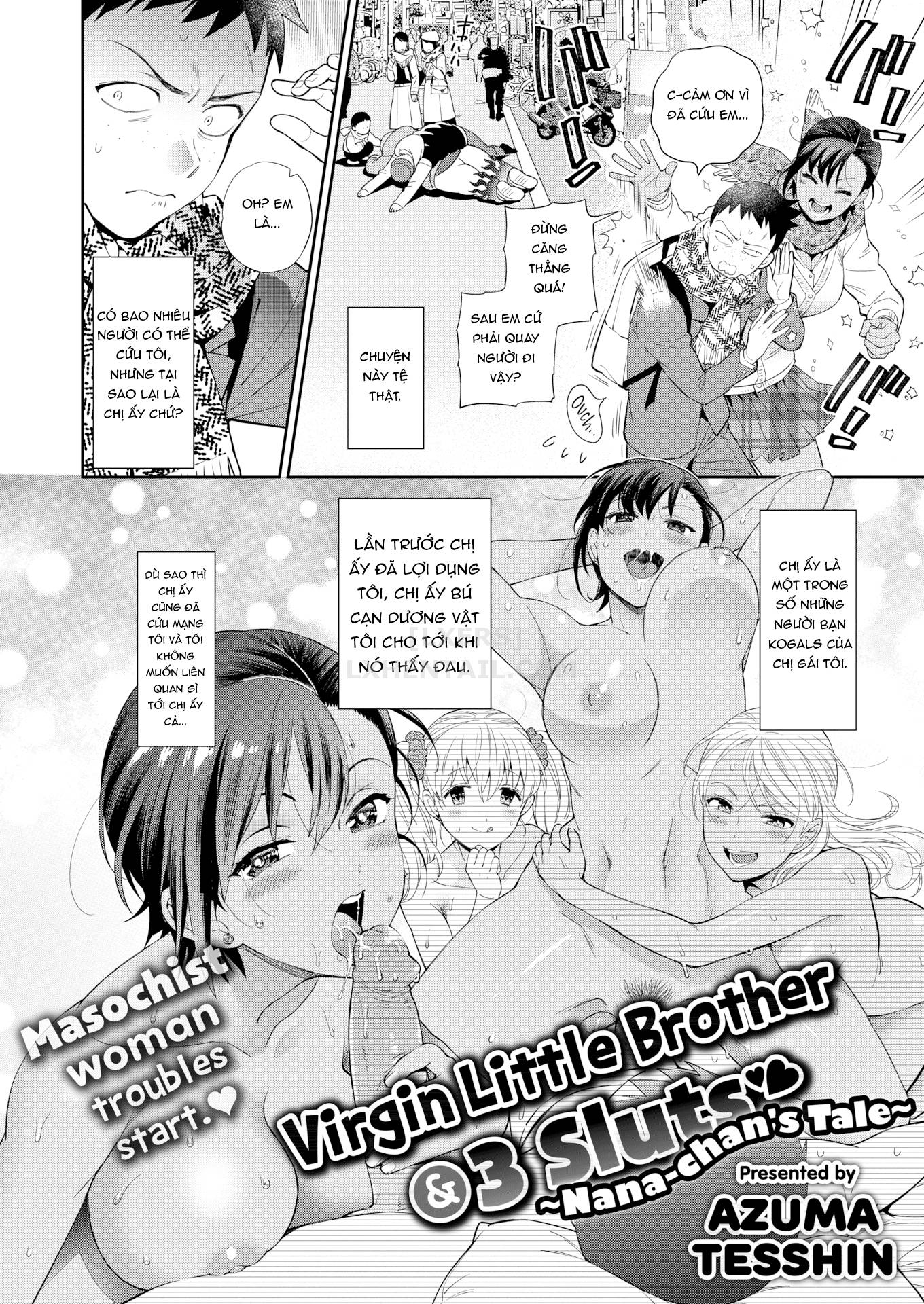 Đọc truyện hentai Doutei Otouto to Bitch Ane - Chap 4