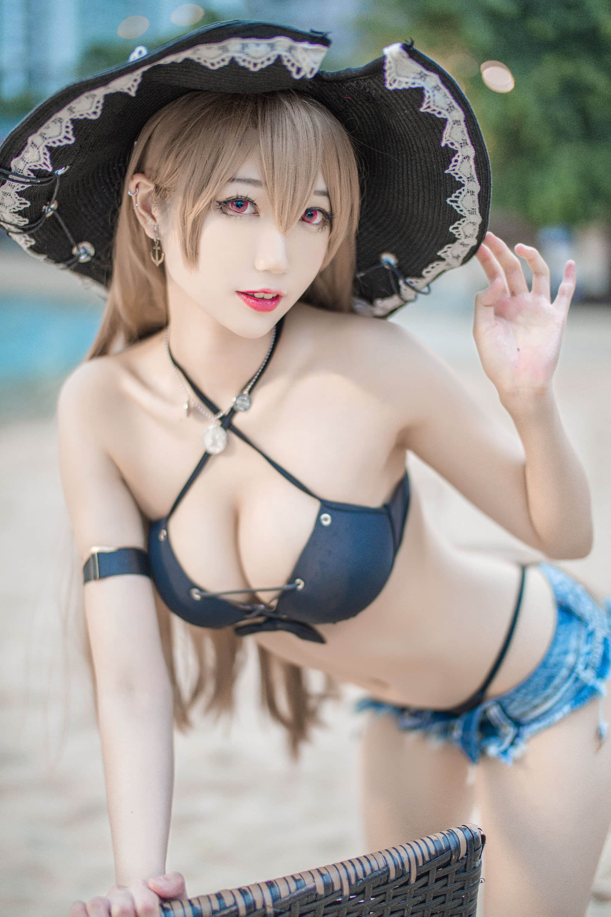 Đọc truyện hentai Tuyển tập Albums siêu phẩm Cosplay - Chap 857 - [Zhou Ji is a cute bunny] Jean Bart swimsuit (Azur Lane)