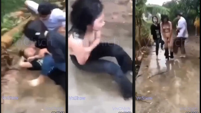 Clip đánh ghen lột đồ của mấy em học sinh mới lớn cực sung ~ Sex đánh ghen