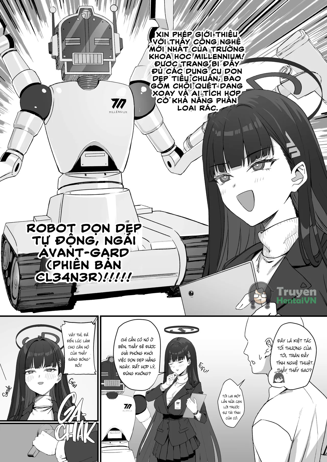 Đọc truyện hentai Tsukatsuki Rio no Maid Seikatsu (Blue Archive) - Oneshot