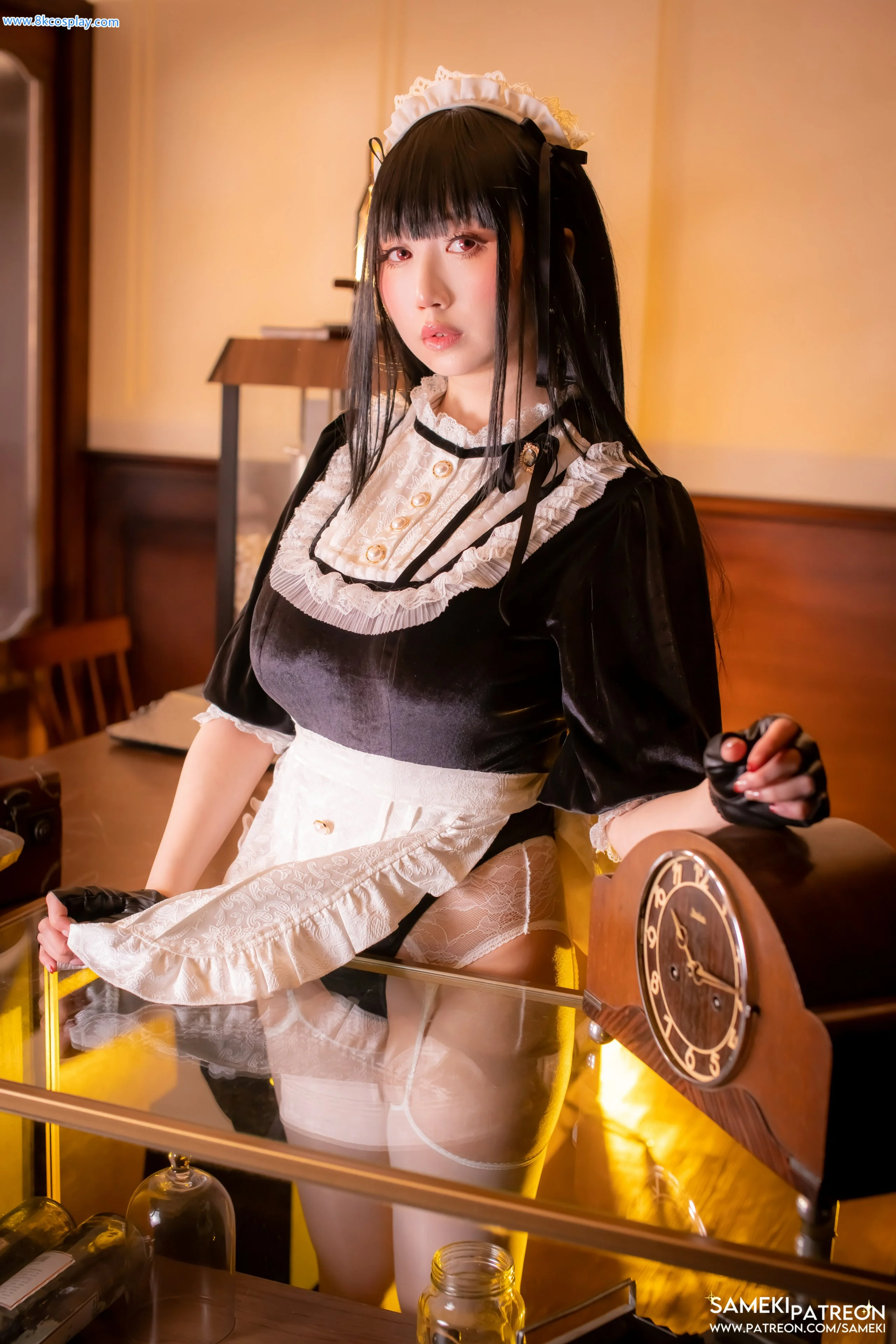 Đọc truyện hentai Tuyển tập Albums siêu phẩm Cosplay - Chap 551 - Sameki - White Silk Maid