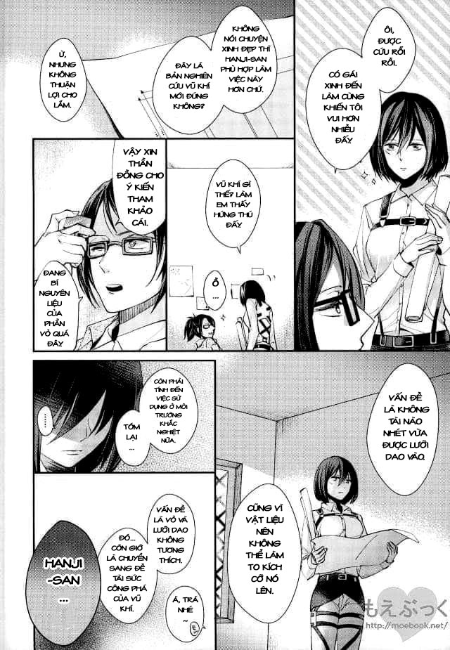 Đọc truyện hentai Chẳng thể đợi chờ (Shingeki no Kyojin) - Oneshot