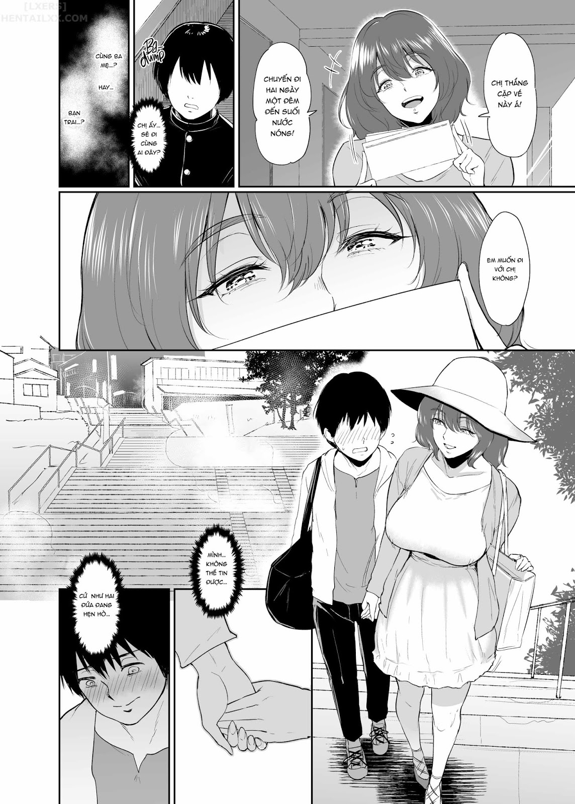 Đọc truyện hentai Hot Springs with Ms. Marie - Oneshot