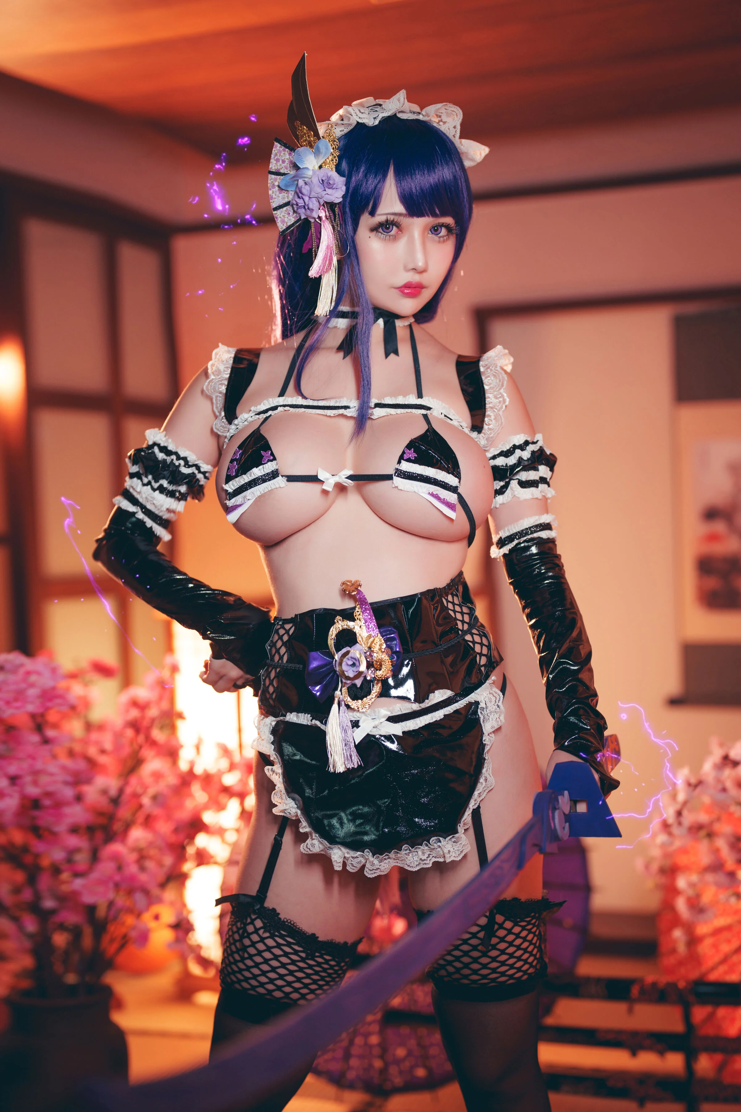 Đọc truyện hentai Tuyển tập Albums siêu phẩm Cosplay - Chap 619 - Rinka Okita - Raiden Shogun