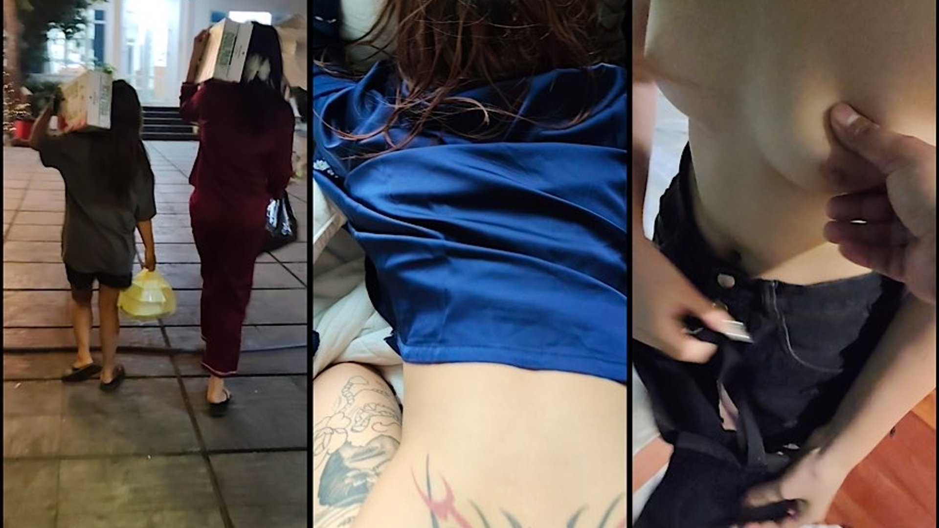 ⁣Đẳng cấp đại gia du lịch Vũng Tàu chén luôn 2 chị em ruột some chịch phục vụ như vua bú cu ở hồ bơi thay phiên nhau địt