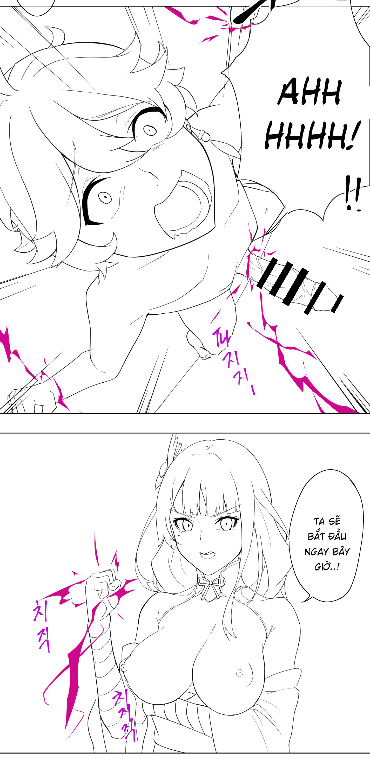 Đọc truyện hentai Raiden Shogun x Aether - Oneshot