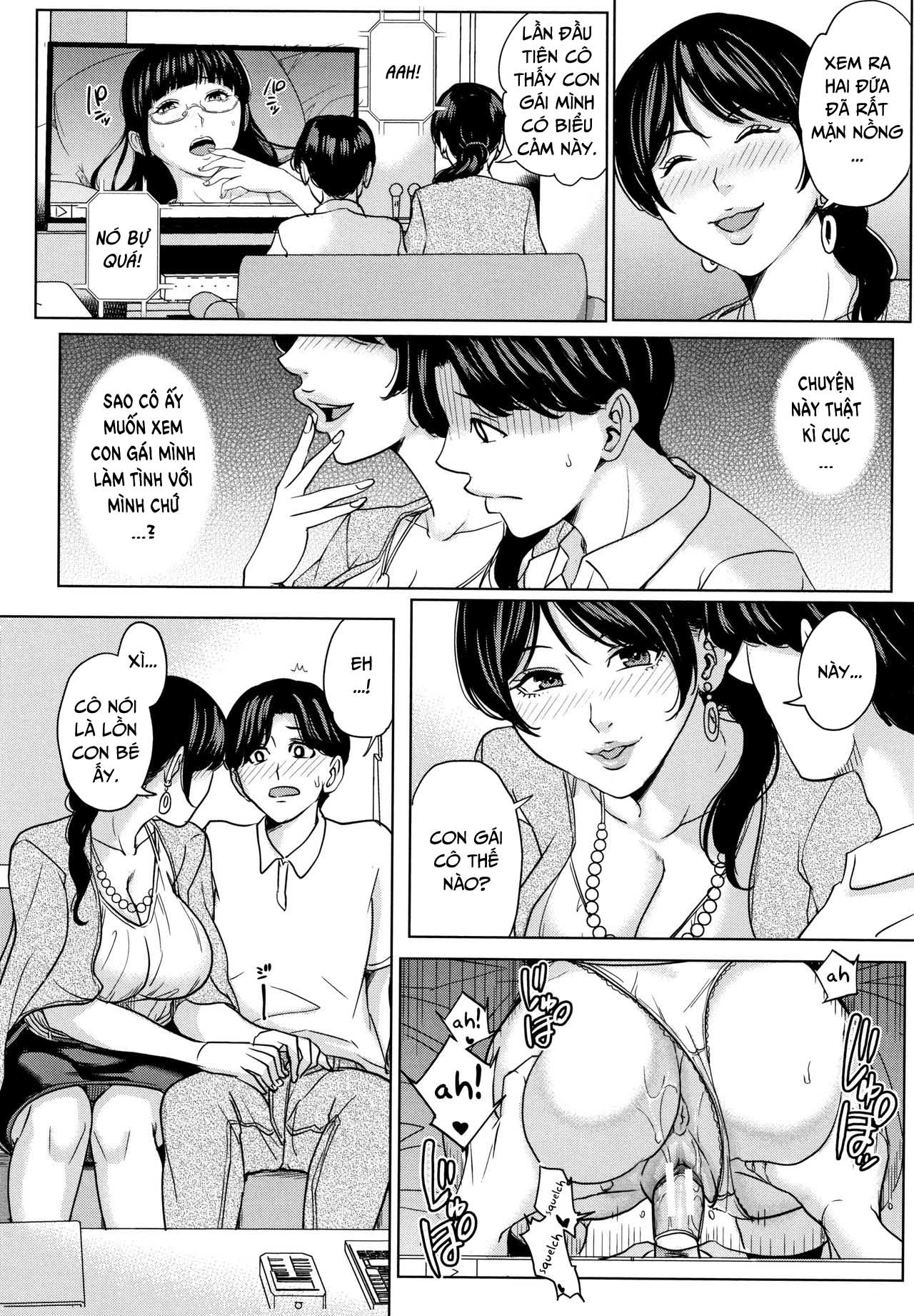 Đọc truyện hentai Kanojo no Mama to Deaikei de - Chap 2