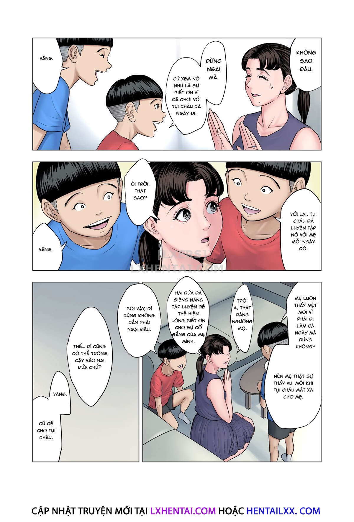 Đọc truyện hentai Futago no Oi no Oba Koukou - Oneshot