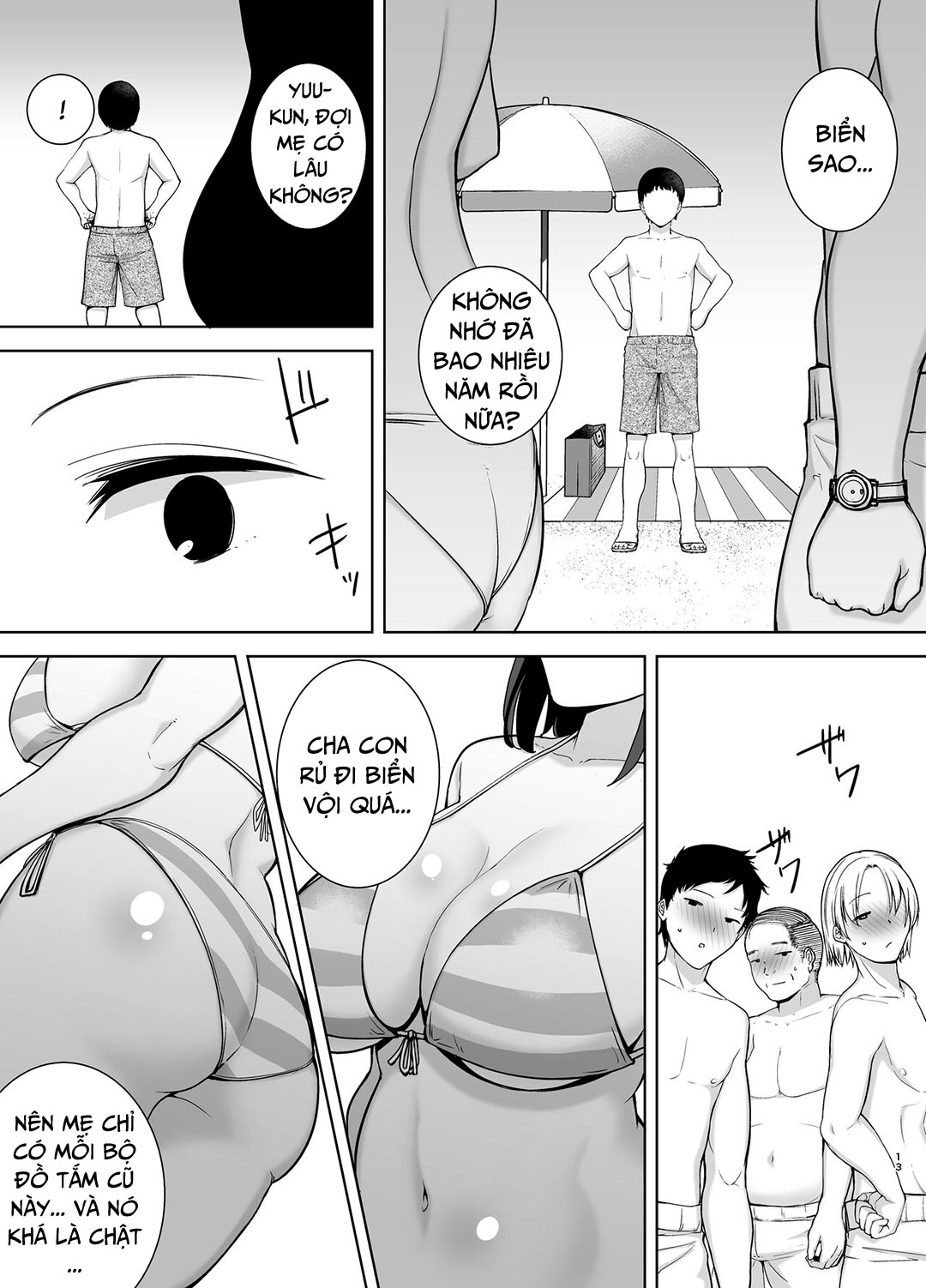 Đọc truyện hentai Mẹ là người phụ nữ mà tôi yêu - Chap 3 - Đi biển vào kỳ nghỉ hè
