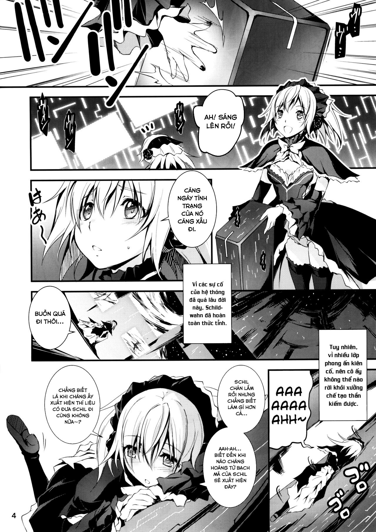 Đọc truyện hentai Anh nhân viên sang dị giới - Chap 5: Anh nhân viên hắc ám và Thần kiếm Schildawhn