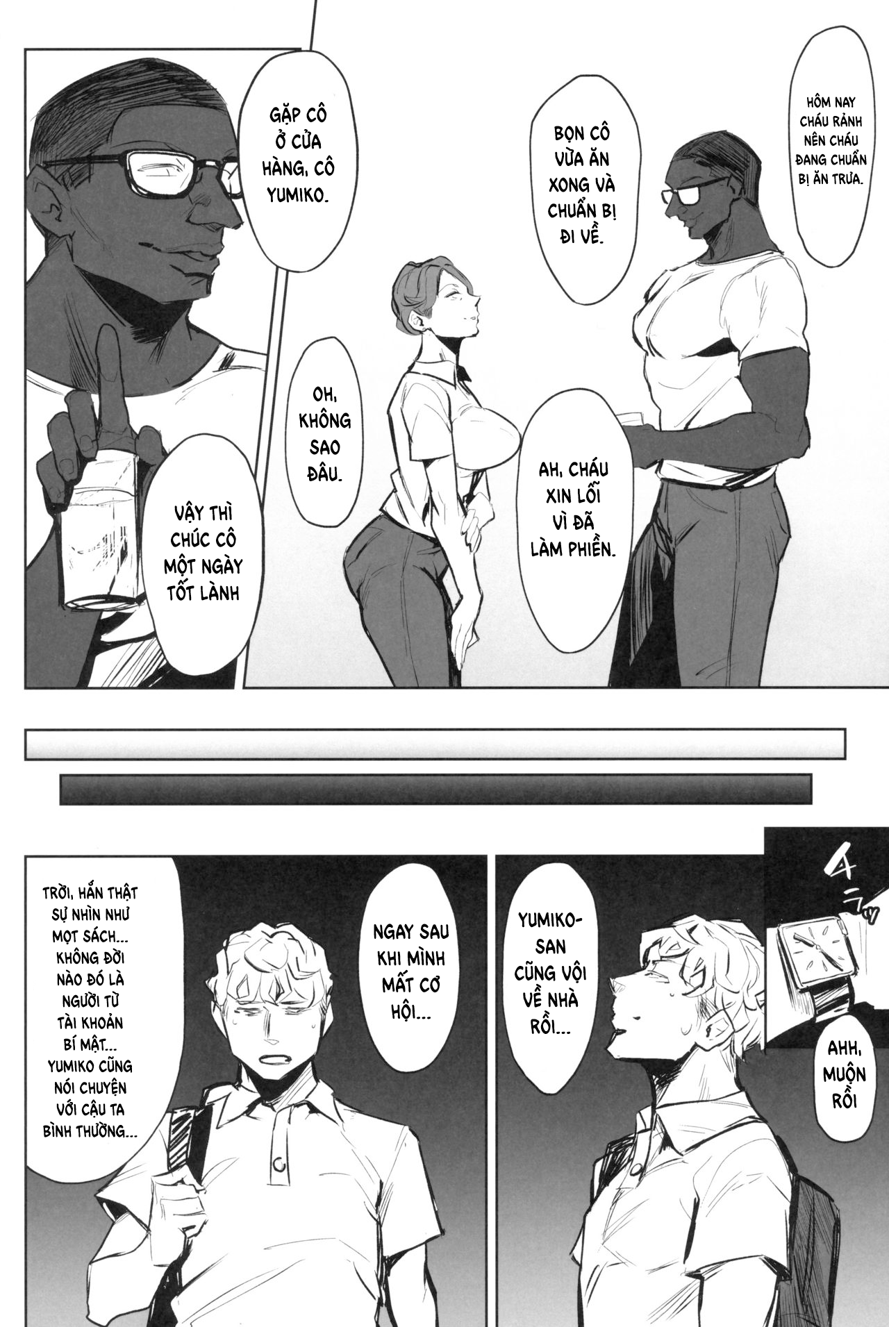 Đọc truyện hentai Cậu học sinh làm bán thời gian cùng cô u40 và có tình cảm với cổ - Oneshot