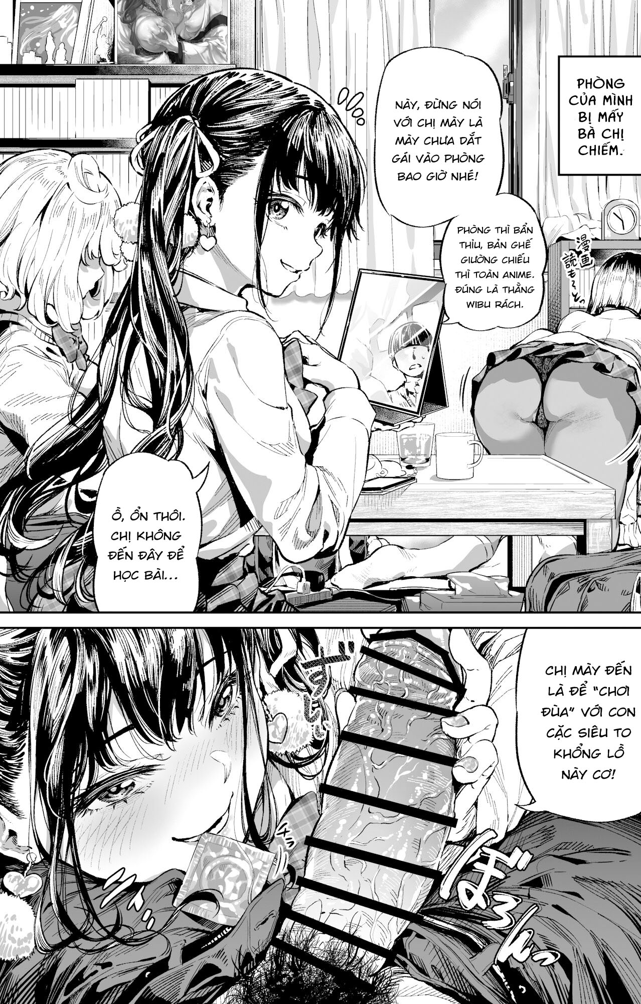 Đọc truyện hentai Tổng hợp truyện ngắn vẽ bởi Ooban Yaki - Mấy bà chị và con cu khổng lồ của thằng em