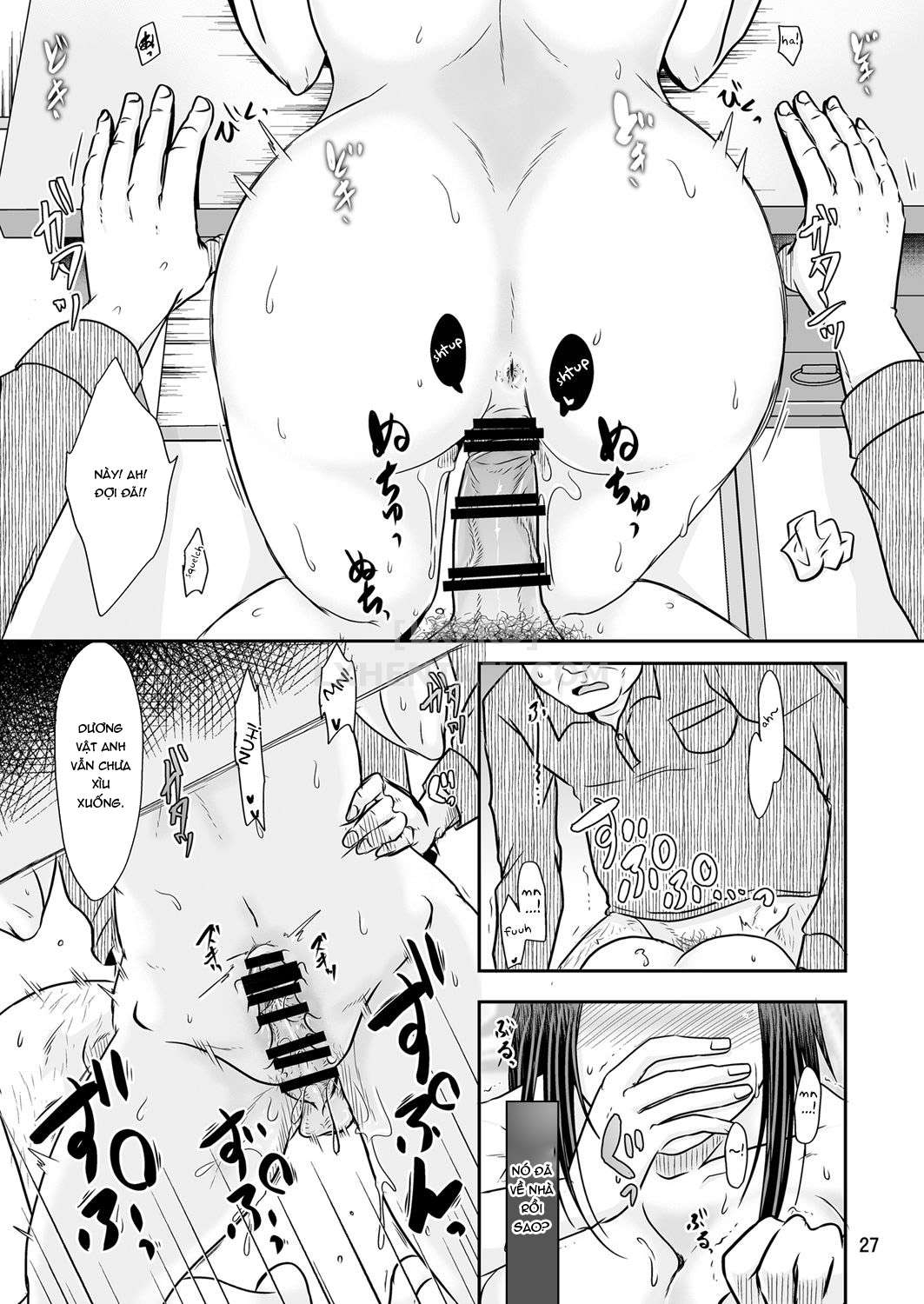 Đọc truyện hentai Uchi Ni Hayaku Kaettara - Oneshot