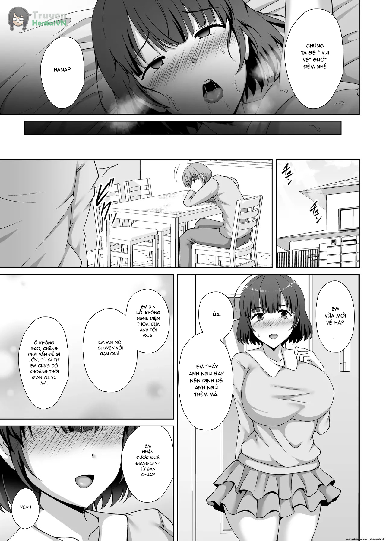 Đọc truyện hentai Imouto ga Asagaeri shita Christmas ~Teshio ni Kaketa Imouto wa Yarichin Kareshi ni Sei no Roku Jikan Kotteri Dakareteita~ - Oneshot