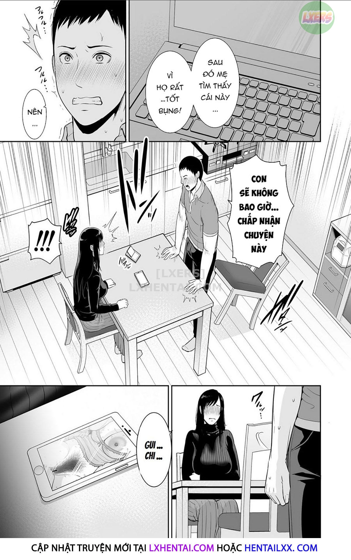 Đọc truyện hentai Haha wa Yoru ni Saku Single Mother no Haishin Kiroku - Oneshot