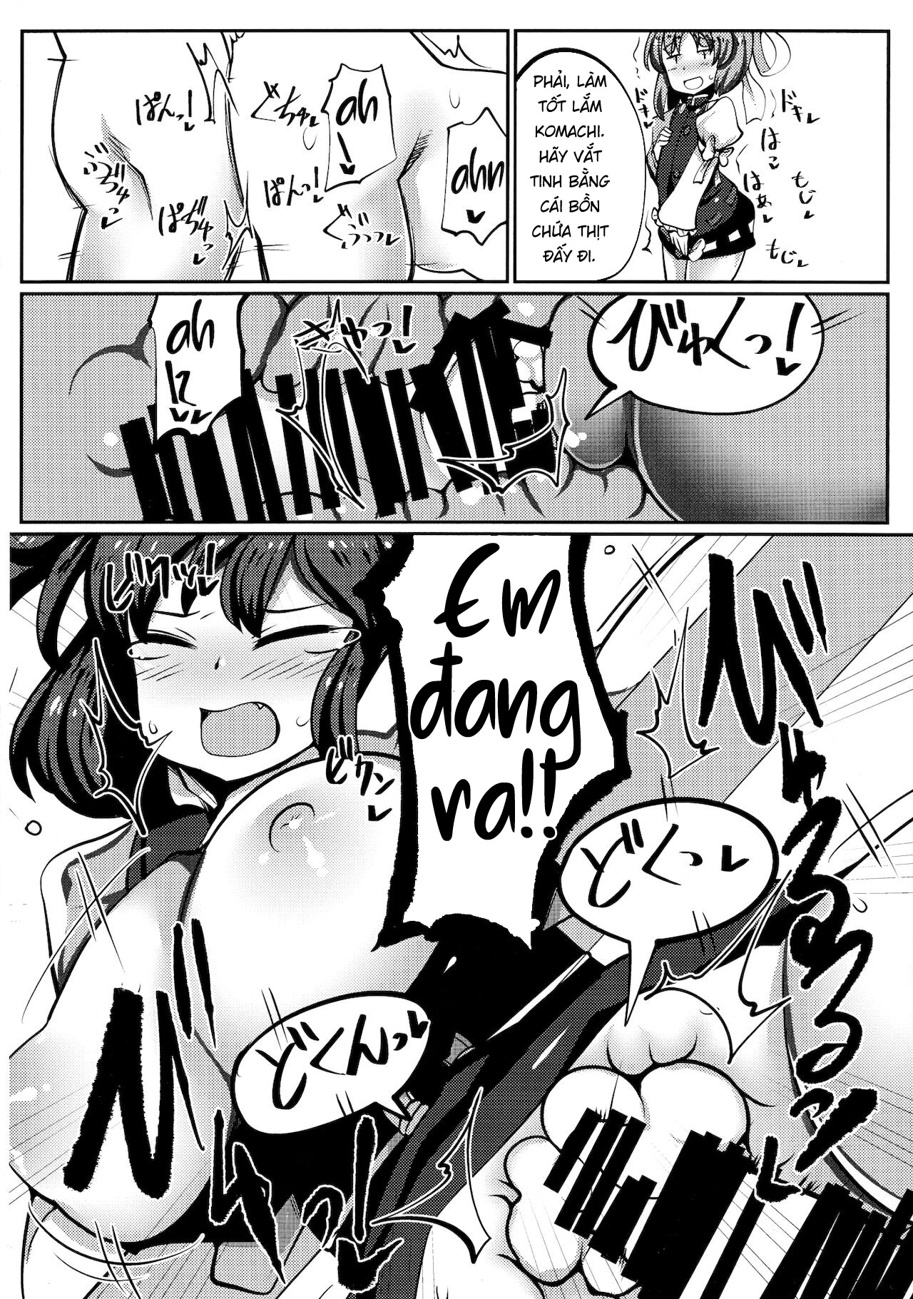 Đọc truyện hentai Onozuka Komachi Kabeshiri no Kei ni Shosu - Oneshot