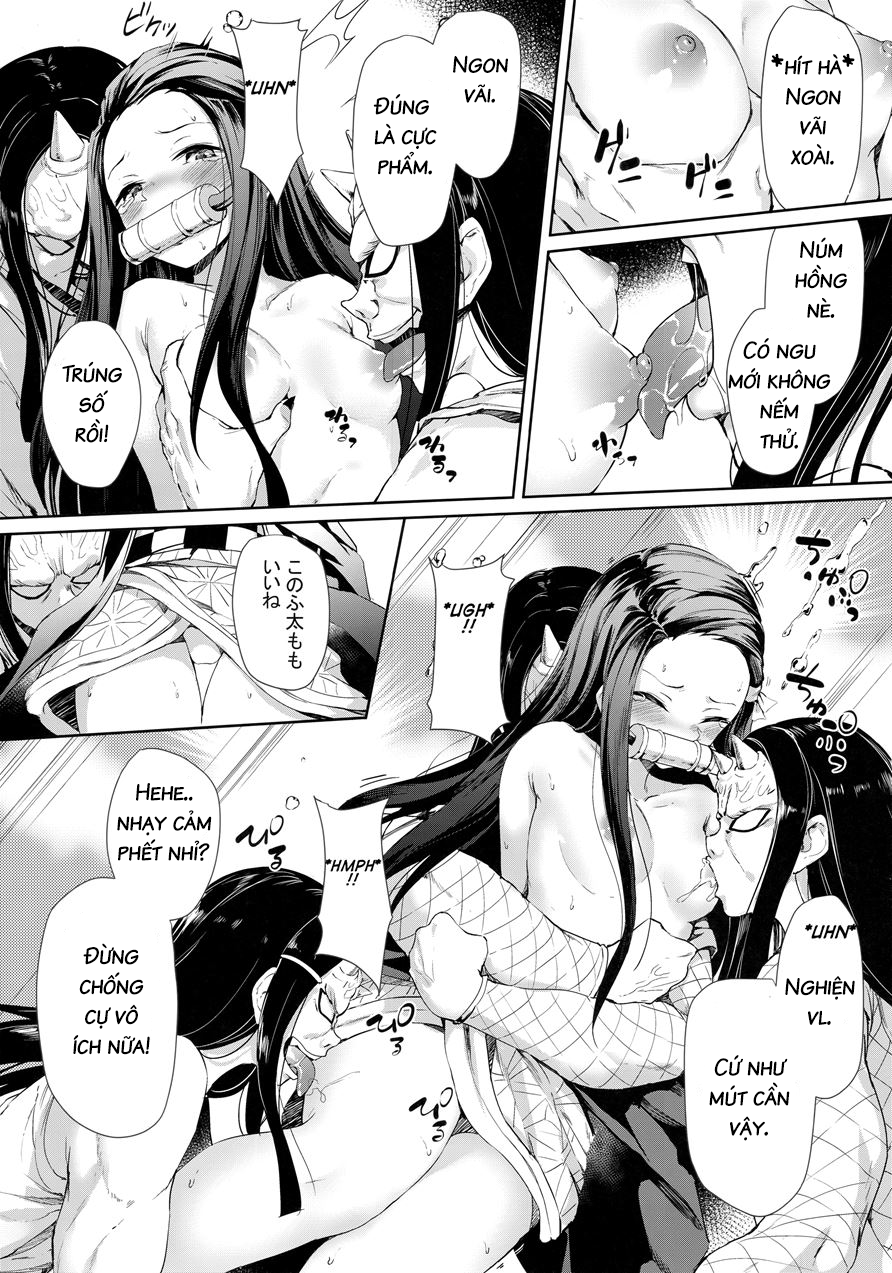 Đọc truyện hentai Moshi Nezuko Ga Warui Hito Ni Tsukamattara... (Kimetsu no Yaiba) - Oneshot
