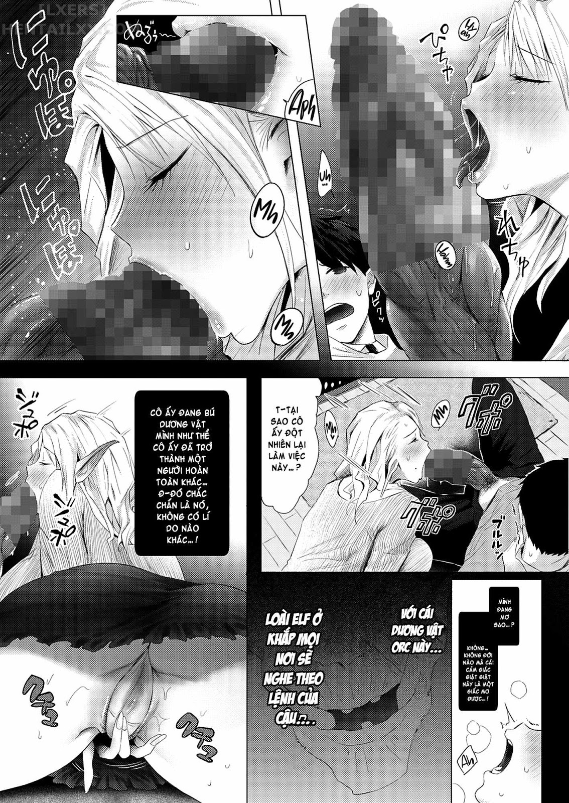Đọc truyện hentai Orc Chinpo O Te Ni Ireta! Elf Oyako O Ore Senyou Nama Onaho Ni Shitatta ... - Oneshot