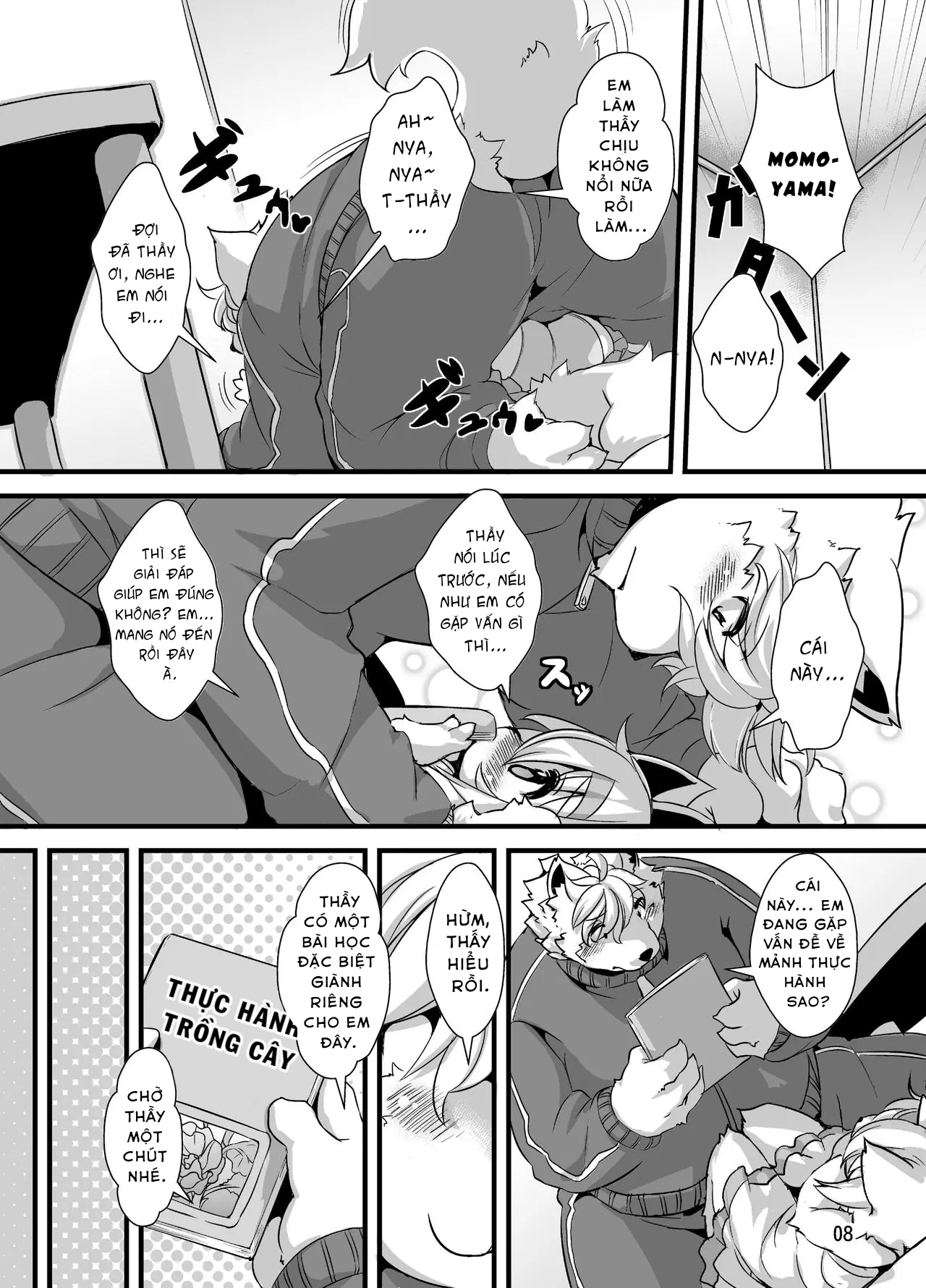 Đọc truyện hentai Một cuốn sách trong đó một con thú mang cặp sách yêu cầu Senei dạy cậu bài tập về nhà. - Phần 2