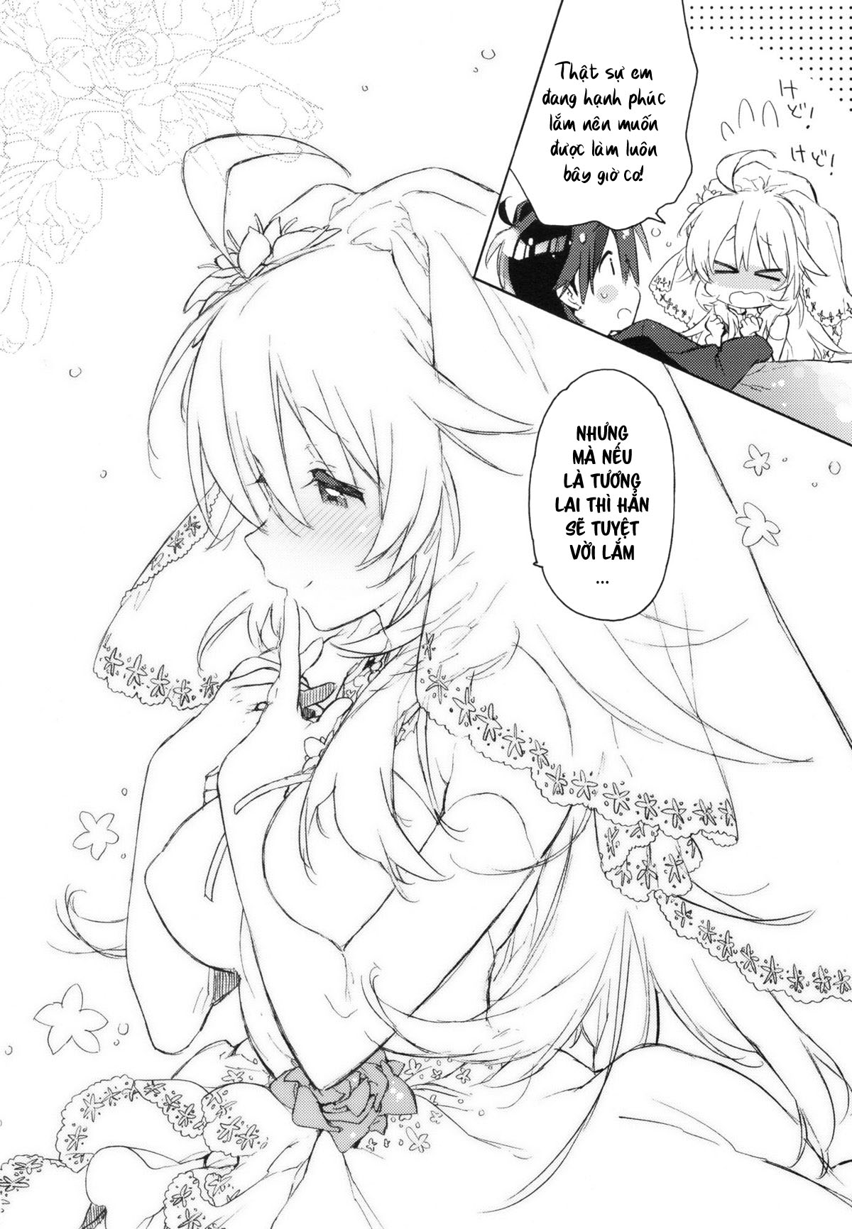 Đọc truyện hentai Miki Hoshii series - Anh đến để được yêu em với bó hoa trên tay