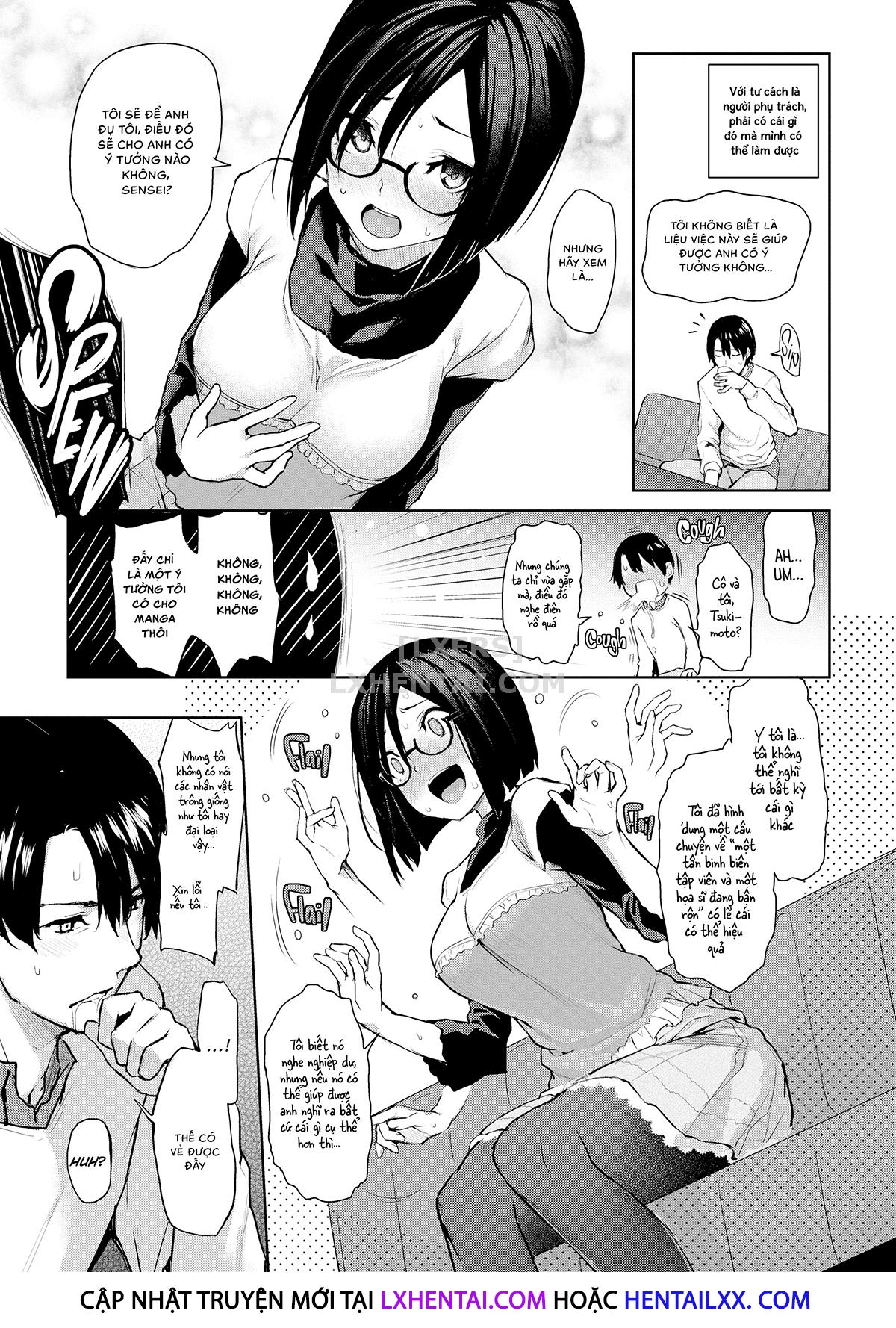 Đọc truyện hentai Azato Making Plus - Chap 3 - Newbie Editor Tsukimoto-san