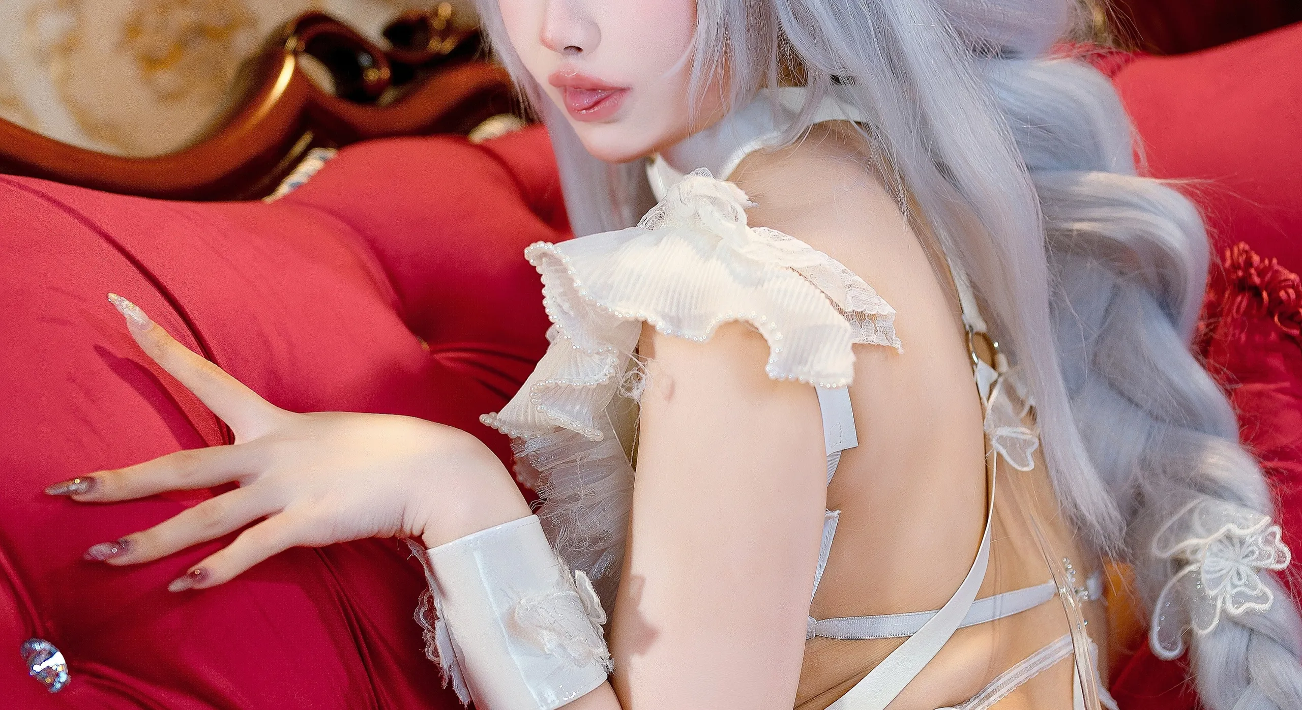 Đọc truyện hentai Tuyển tập Albums siêu phẩm Cosplay - Chap 990 - Xiao Jili - Azur Lane Vicious Lazy White Rabbit