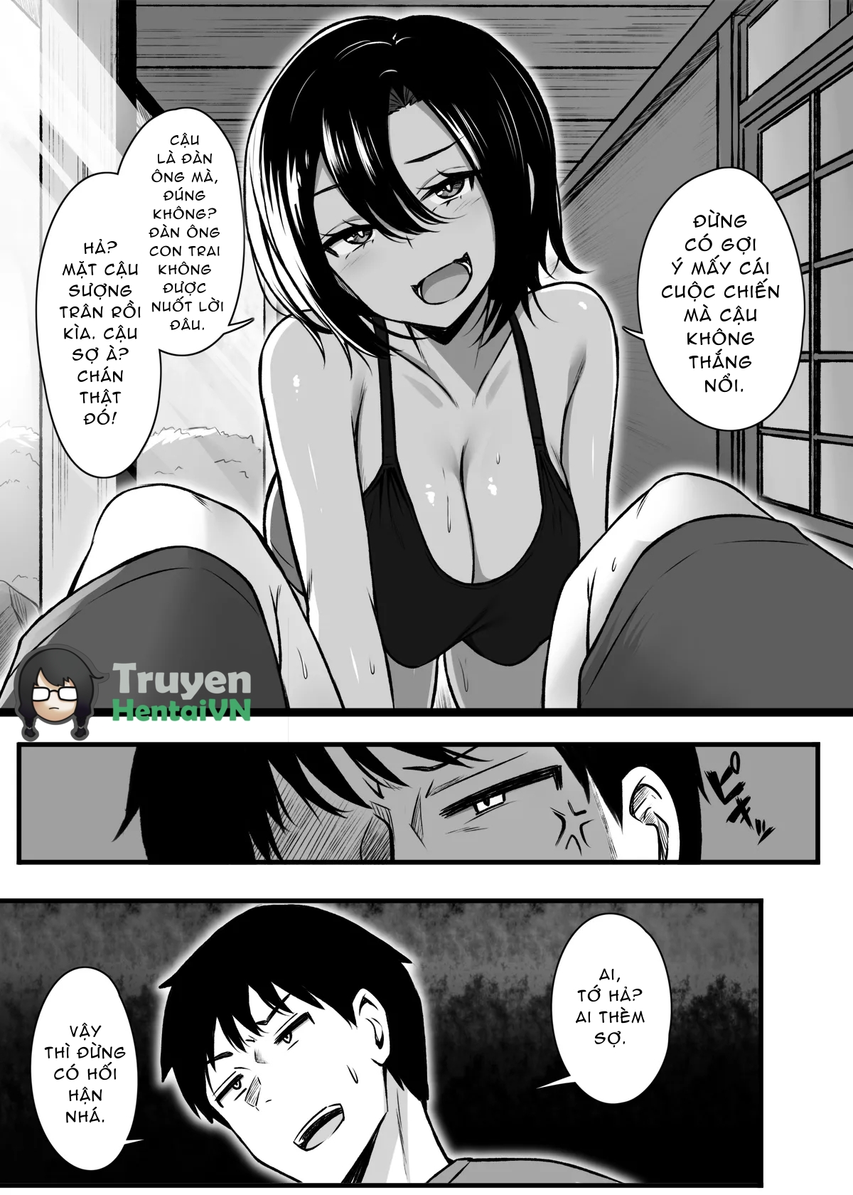 Đọc truyện hentai Makezu Girai na Osananajimi to H Shoubu suru Hanashi - Oneshot