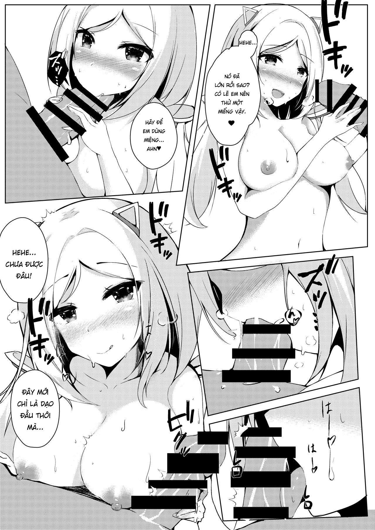 Đọc truyện hentai Erolive. - Oneshot: Haachama, Aki, Mel, Choco đang làm cái jztr?