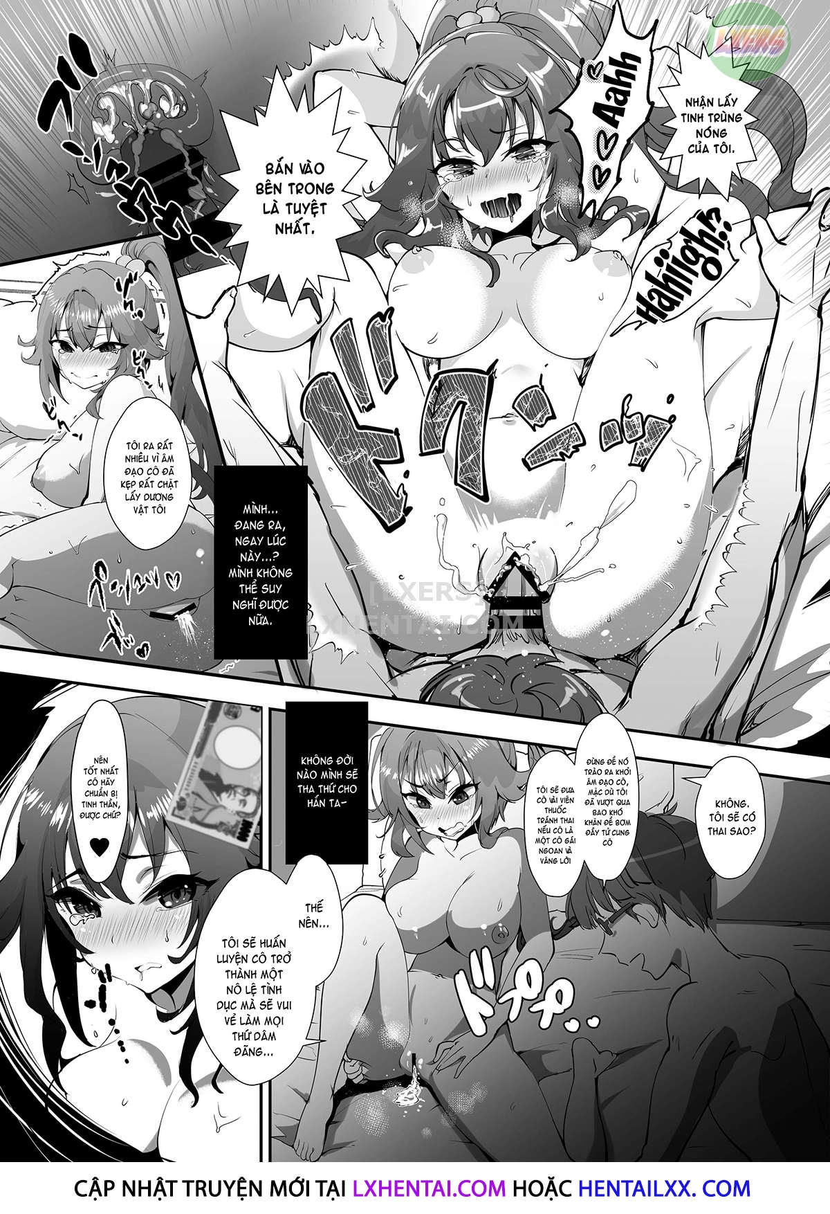 Đọc truyện hentai Fukushuu!! Tenraku Gakuen no Nikubin Hime!! - Chap 1
