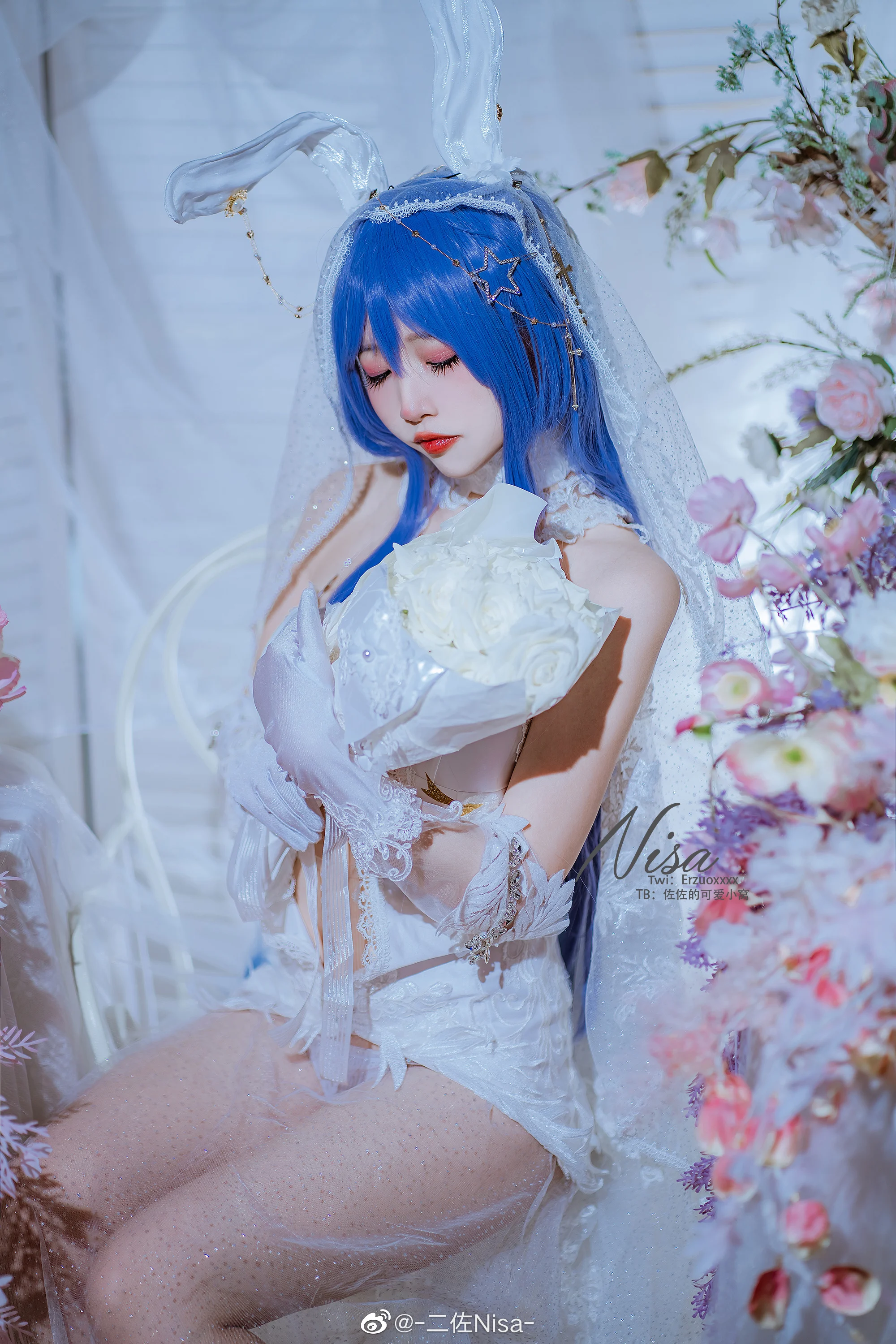 Đọc truyện hentai Tuyển tập Albums siêu phẩm Cosplay - Chap 443 - [Nisa] Azur Lane Beautiful wedding dress New Jersey