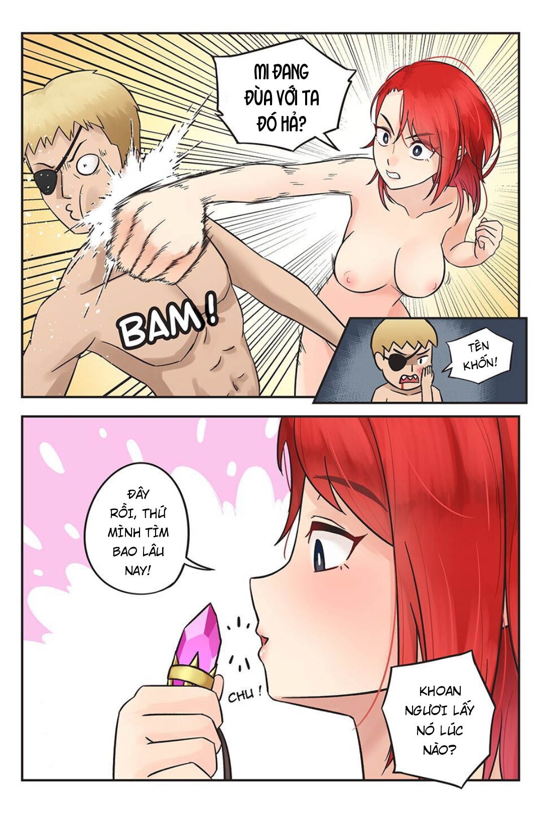 Đọc truyện hentai Rowan thuyền trưởng tóc đỏ - Chap 3