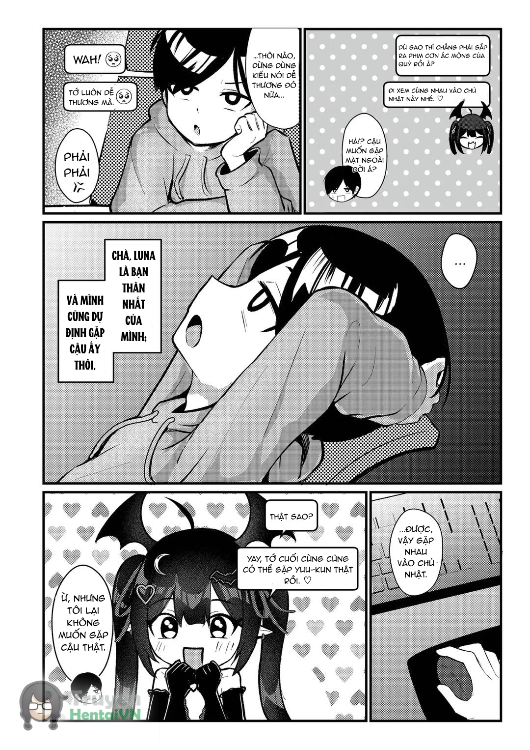 Đọc truyện hentai Hinekure Doutei ga Off-kai Ittara Succubus ni Ochinchin Propose Shichatta Hanashi - Oneshot