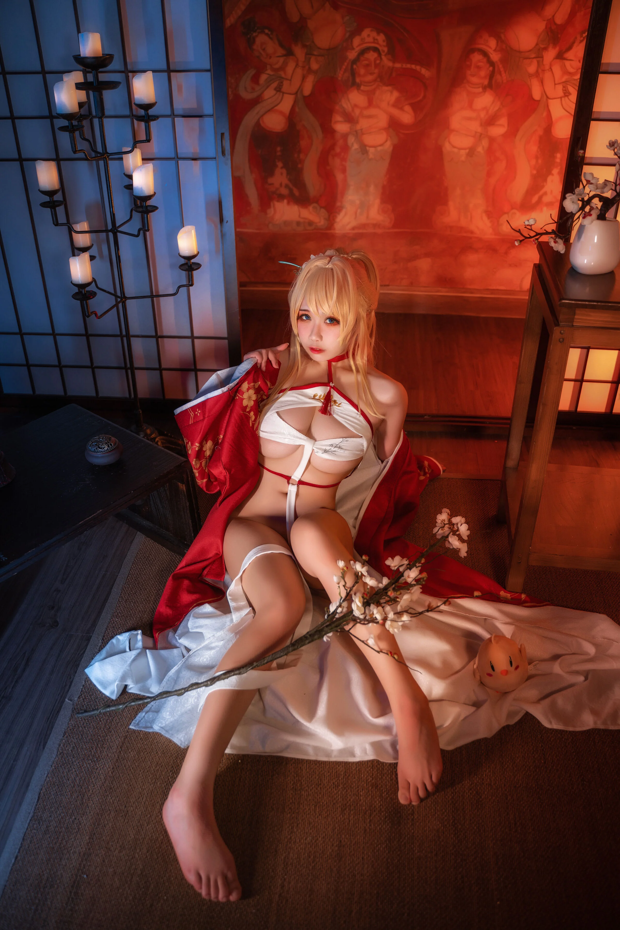 Đọc truyện hentai Tuyển tập Albums siêu phẩm Cosplay - Chap 618 - Sadako Peach - Azur Lane New Year Glory