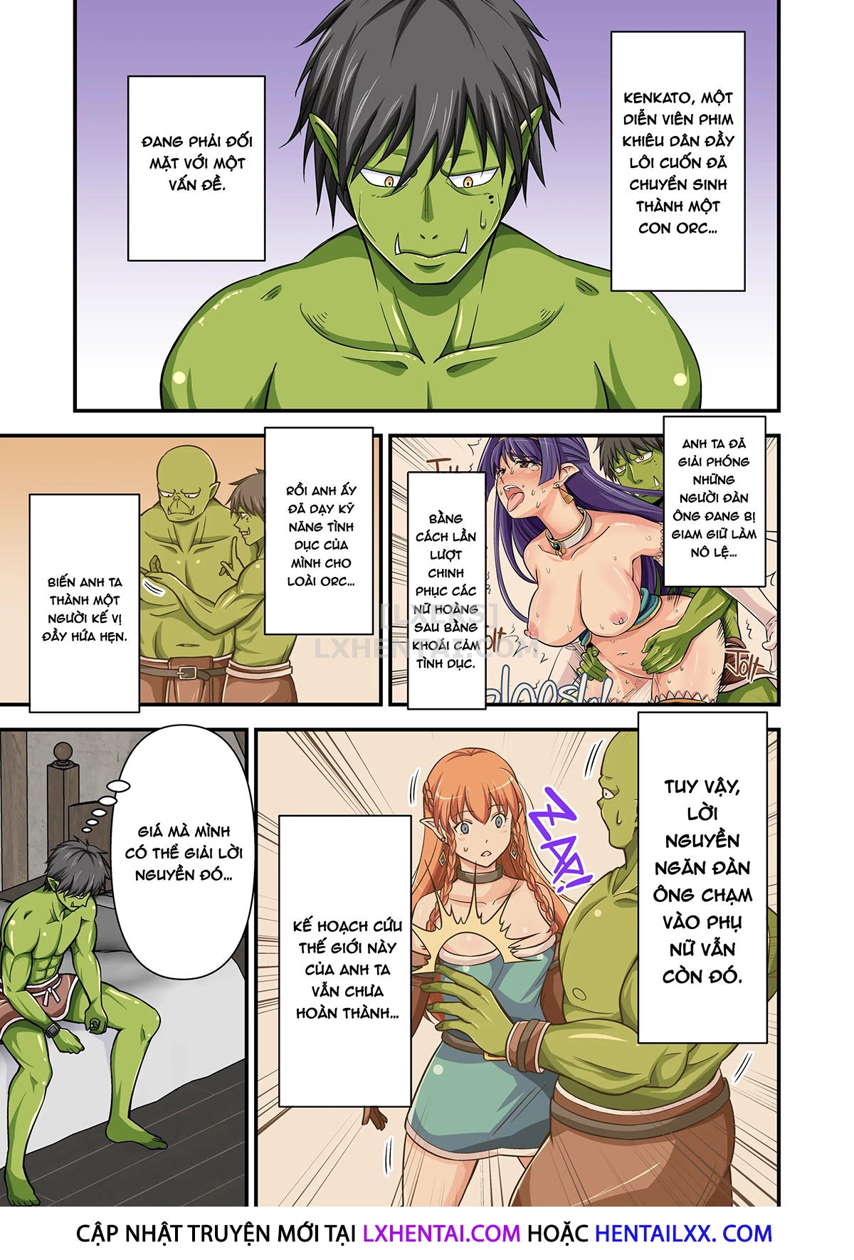 Đọc truyện hentai When A Charismatic Male Pornstar Is Reborn In Another World As A Stamina Daddy Orc - Chap 3 - [END]