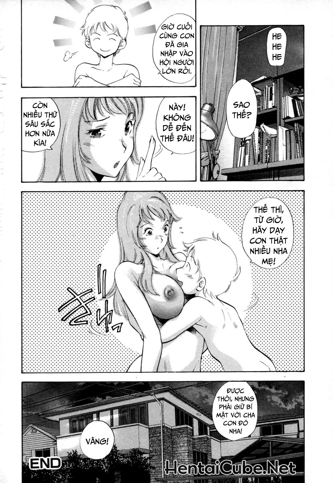 Đọc truyện hentai Midara na Haha Shishunki na Boku - Chap 3 - Học làm người lớn