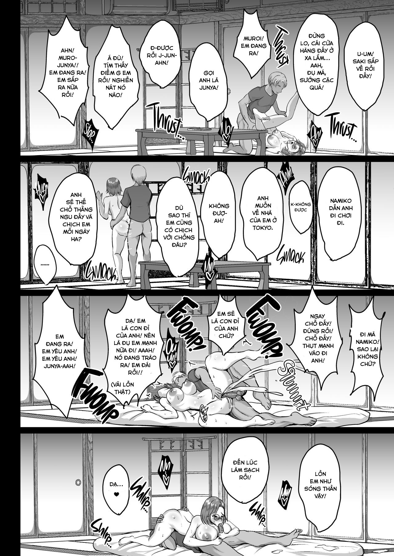 Đọc truyện hentai 2 mẹ con nhậu xíu xiu mà bị đụ đùng đùng - Chap 2 - đụ 2 mẹ con