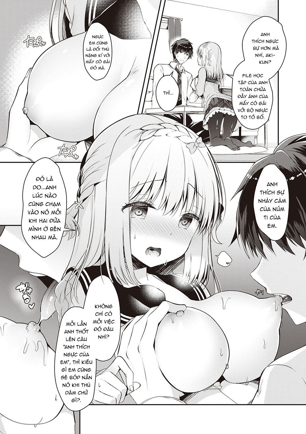 Đọc truyện hentai Osananajimi de Koibito no Kanojo to Shitai Koto Zenbu - Chap 5: Buổi học chung bí mật với người bạn thời thơ ấu