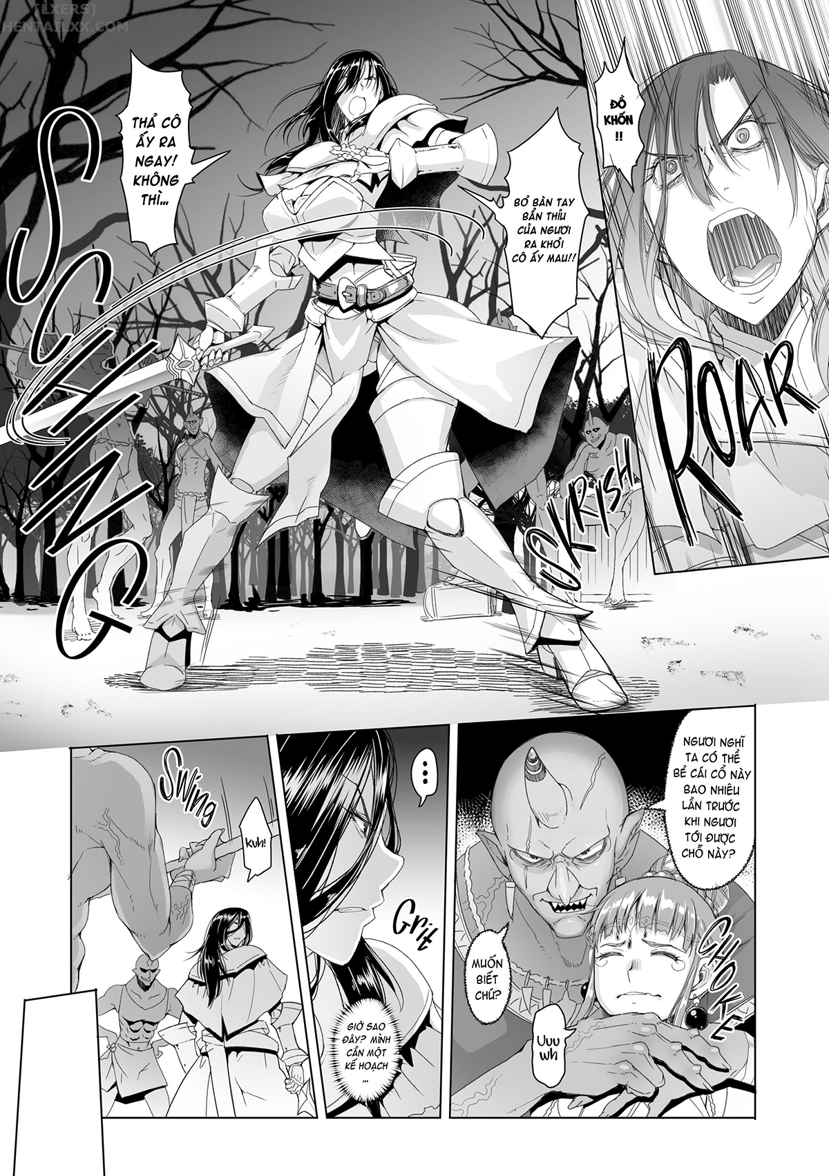 Đọc truyện hentai Maidens of Steel - Chap 4 - The Dark Ogres and the Young Ladys Guardian Knight (Part 1)