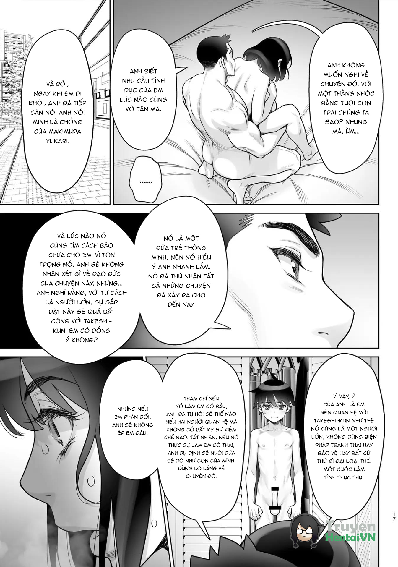 Đọc truyện hentai Bijin Tsuma Makimura Yukari Series 7 - Musuko no Doukyuusei to Otto Kounin Haramase - Oneshot