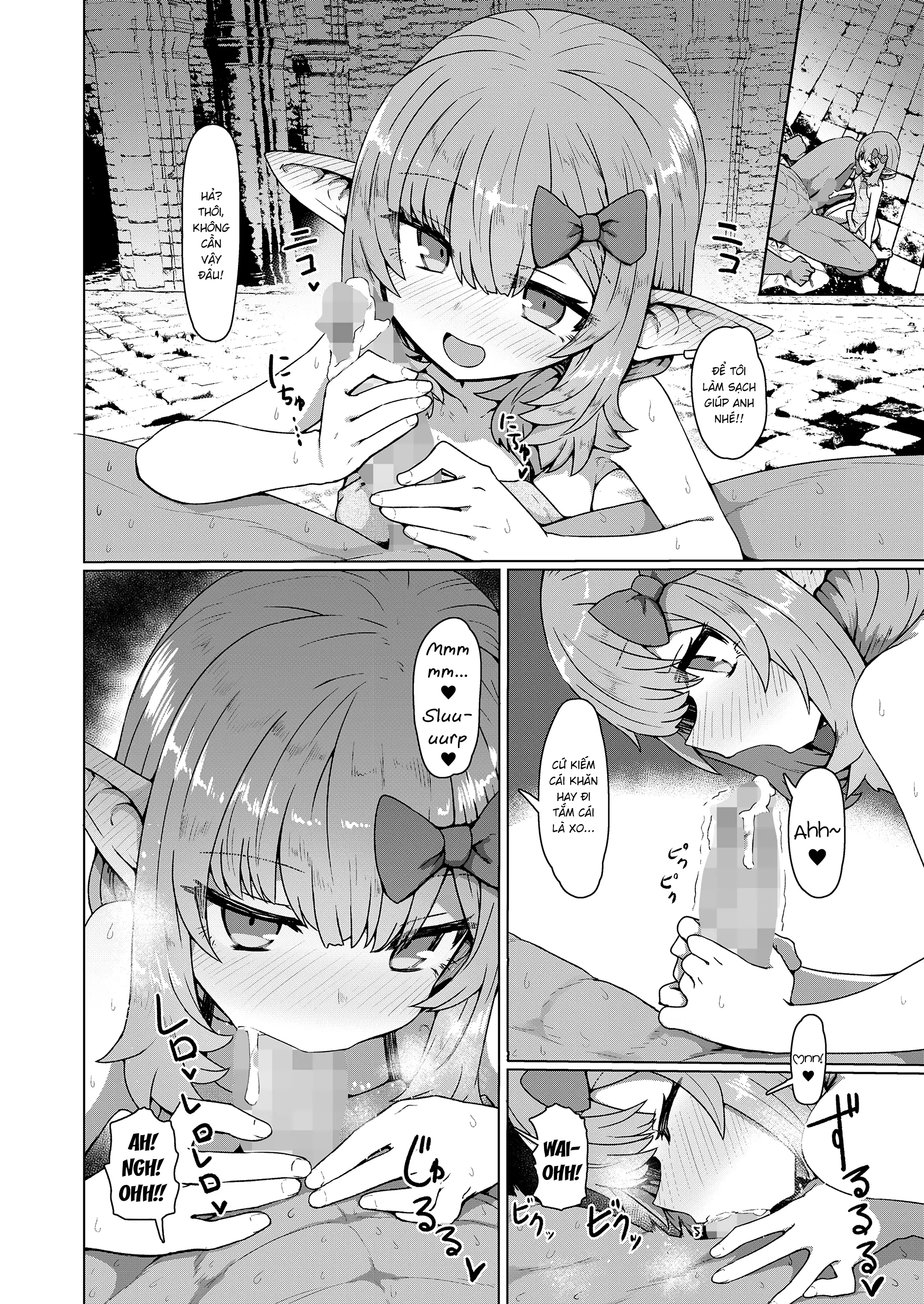 Đọc truyện hentai Yakkai na Fan Elf - Oneshot