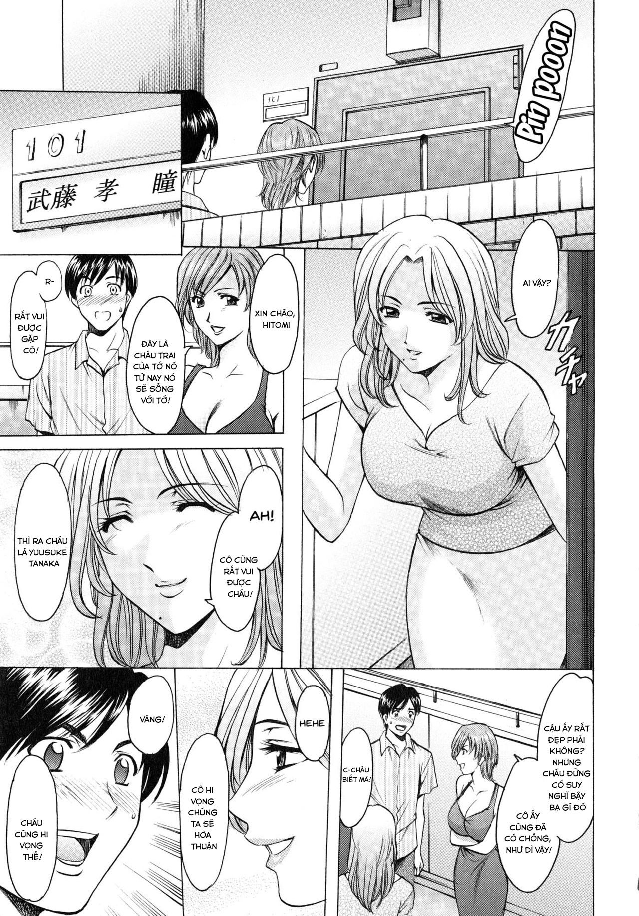 Đọc truyện hentai Yuuwaku no Toshiue Apartment - Chap 1