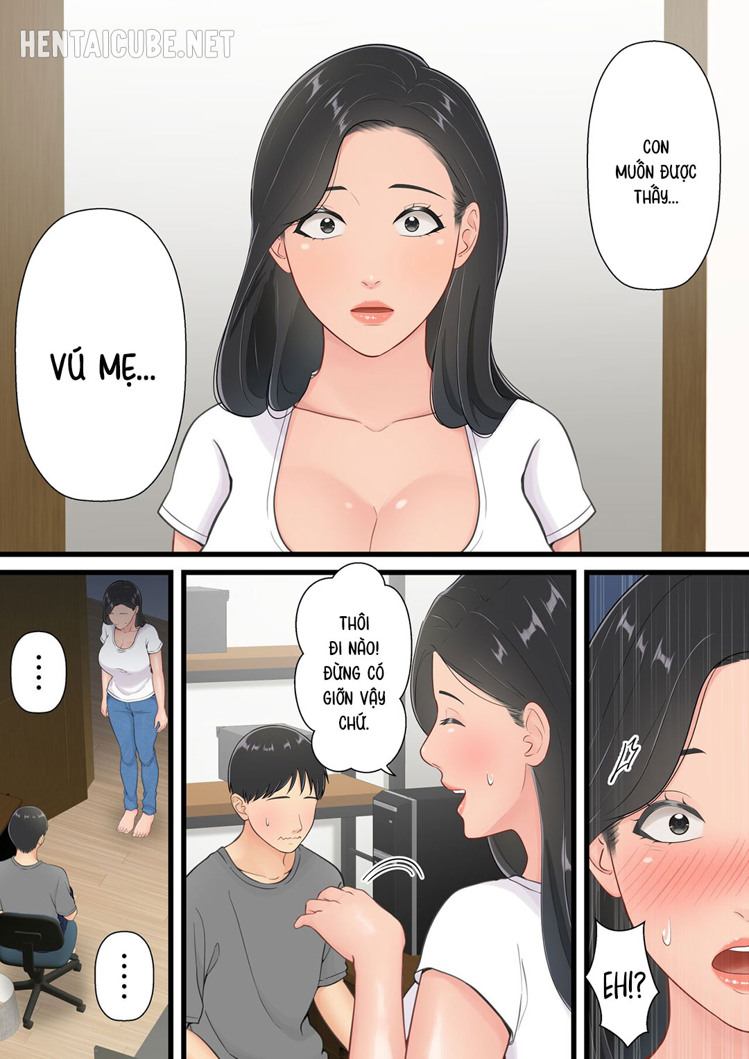 Đọc truyện hentai Người mẹ tốt chịu thua trước cu con trai - Oneshot