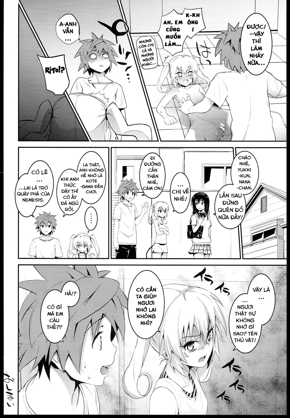 Đọc truyện hentai Which One To Do? (To Love-ru) - Oneshot