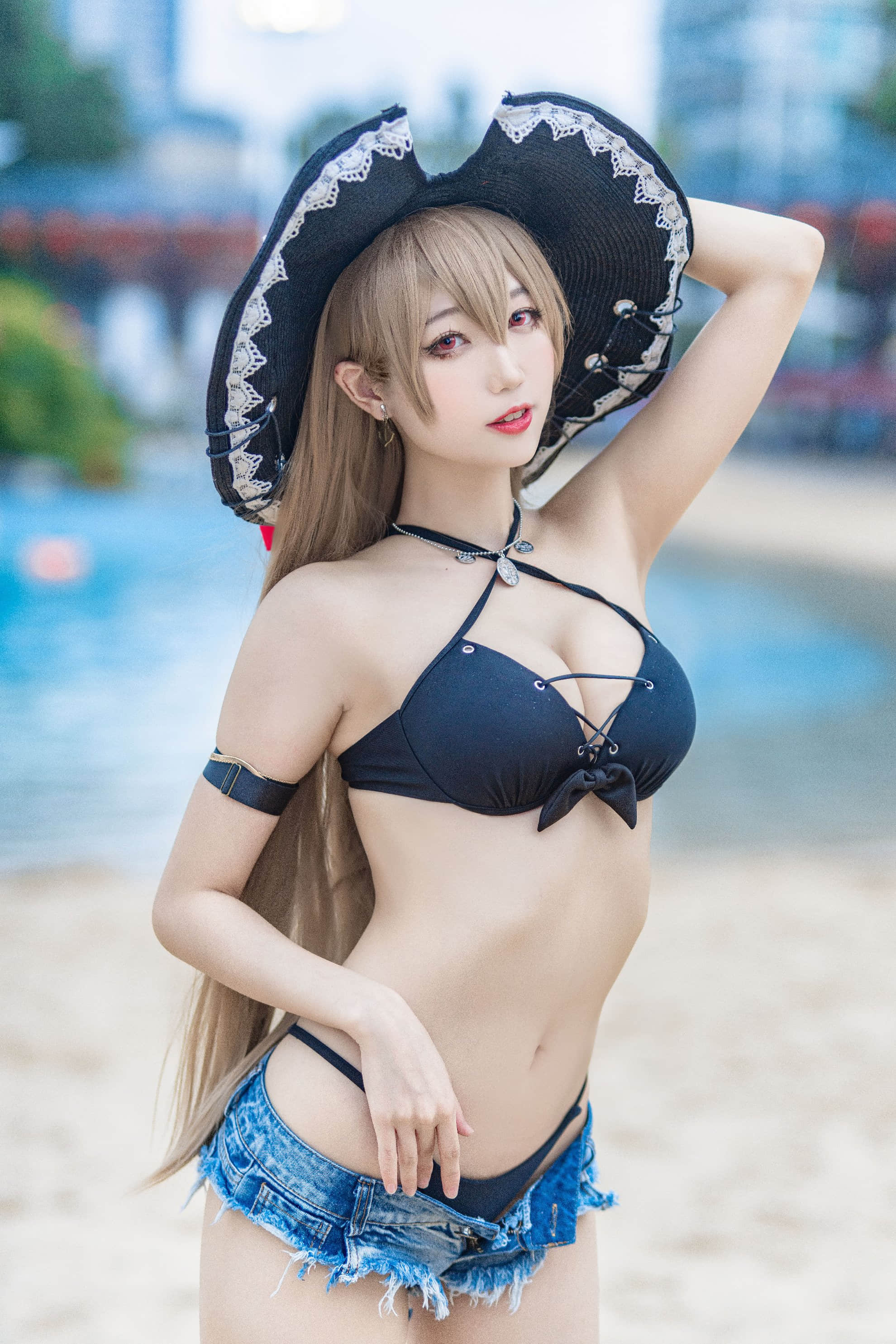 Đọc truyện hentai Tuyển tập Albums siêu phẩm Cosplay - Chap 857 - [Zhou Ji is a cute bunny] Jean Bart swimsuit (Azur Lane)