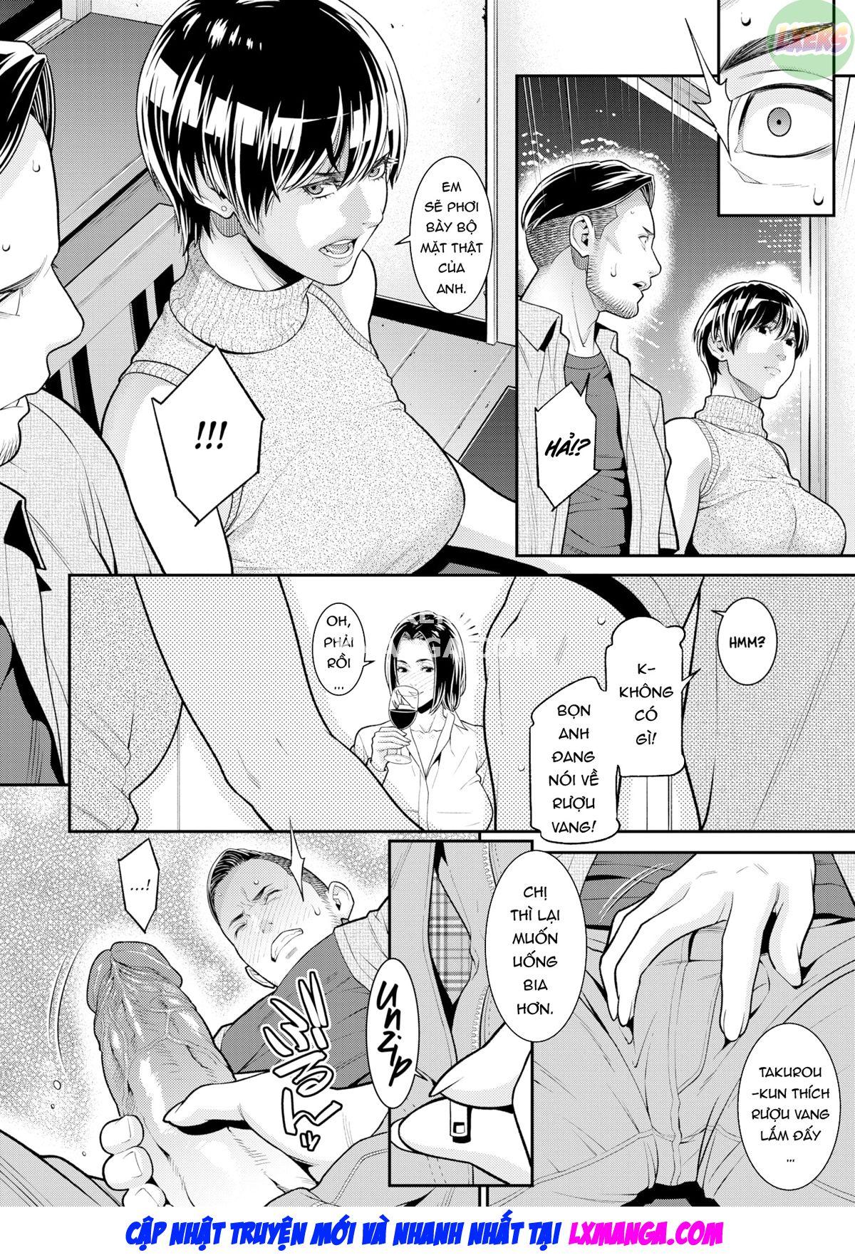 Đọc truyện hentai Cấp dưới được vợ đưa về nhà hóa ra lại là bạn gái cũ - Chap 1