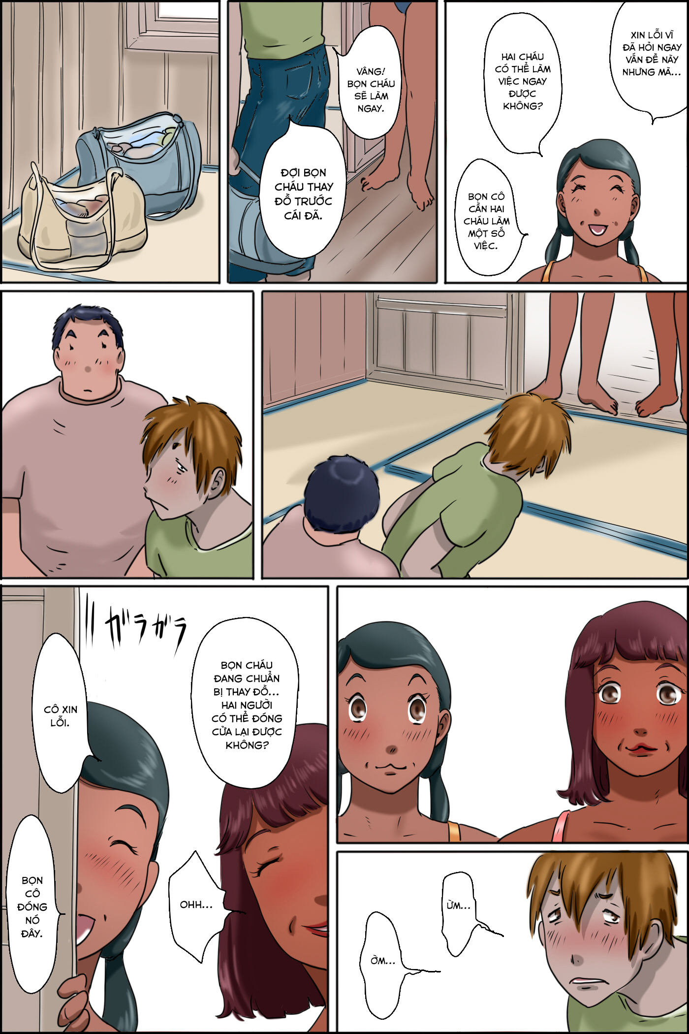 Đọc truyện hentai Sono Shima wa Makkuro ni Hiyake Shita Oba-san-tachi no Seisokuchi de Aru - Oneshot