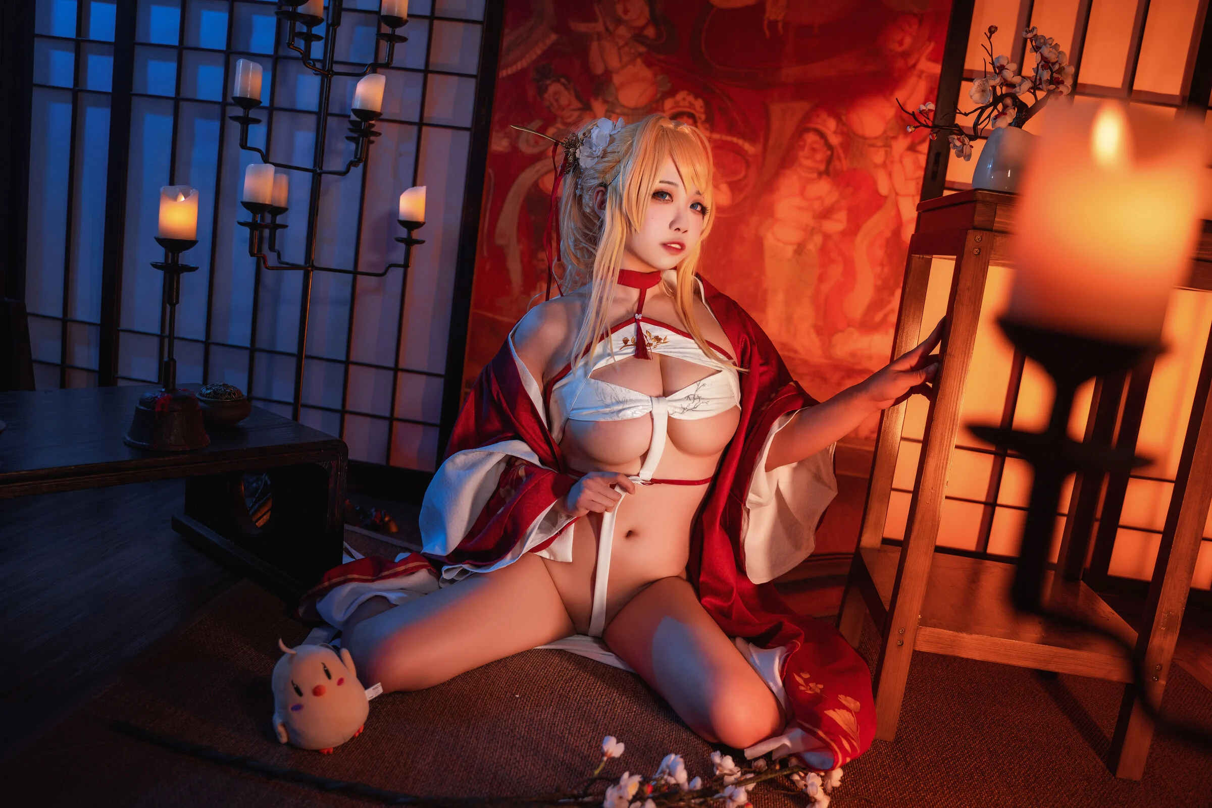 Đọc truyện hentai Tuyển tập Albums siêu phẩm Cosplay - Chap 618 - Sadako Peach - Azur Lane New Year Glory