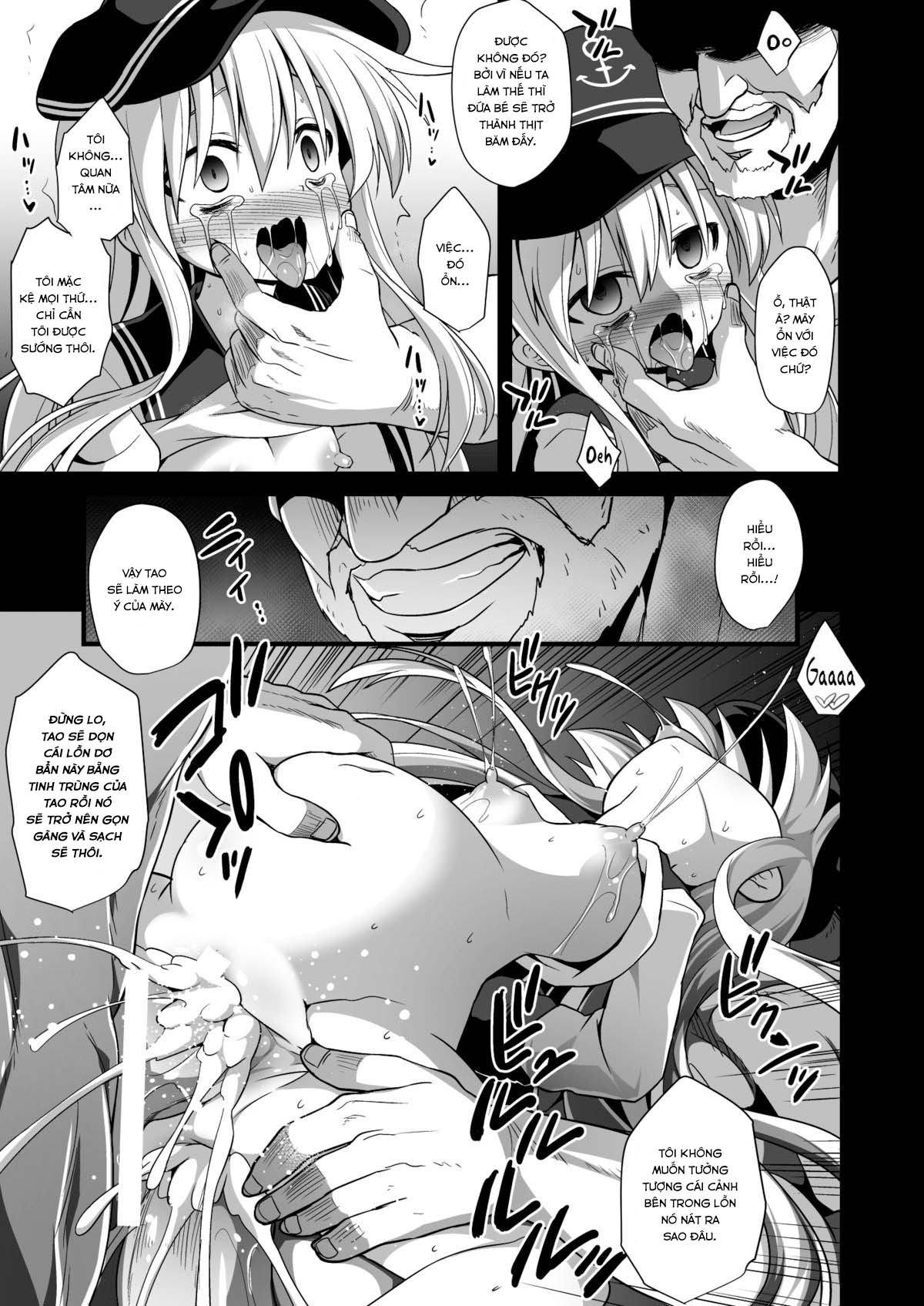 Đọc truyện hentai Thụ thai cho các bé nữ hạm (Kantai Collection -KanColle-) - Chap 2: Bé Hibiki