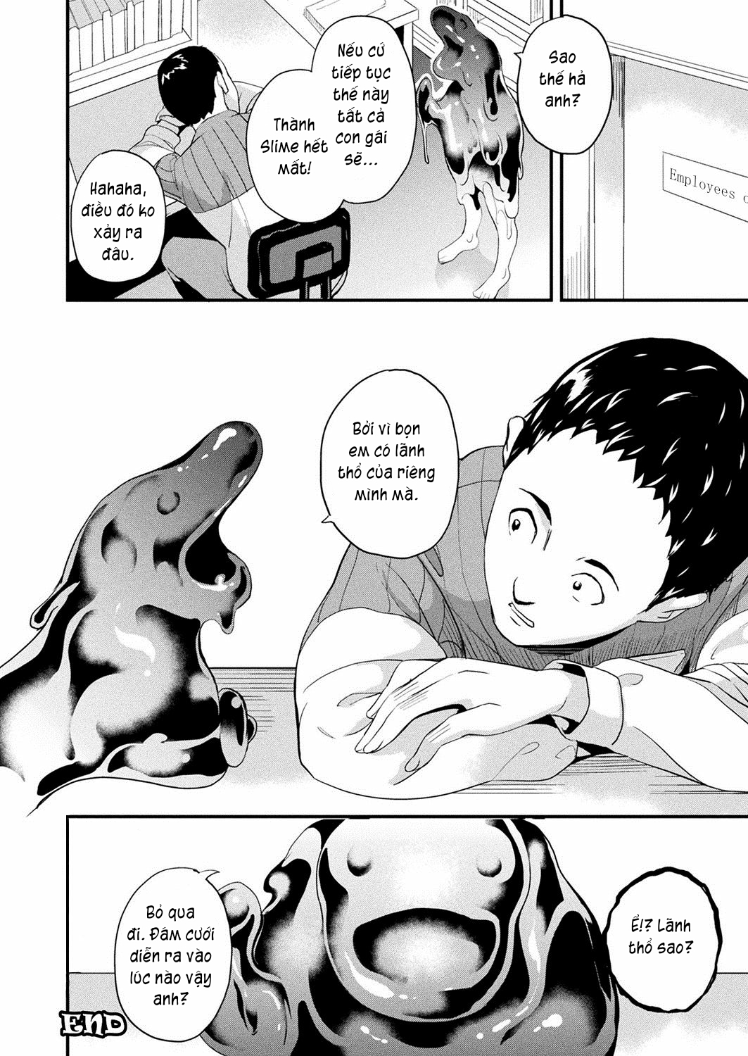 Đọc truyện hentai Sống cùng bé Slime. - Chap 9: Bước tiến hôn nhân.