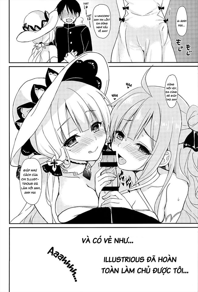 Đọc truyện hentai Junai Illustrious (Azur Lane) - Oneshot